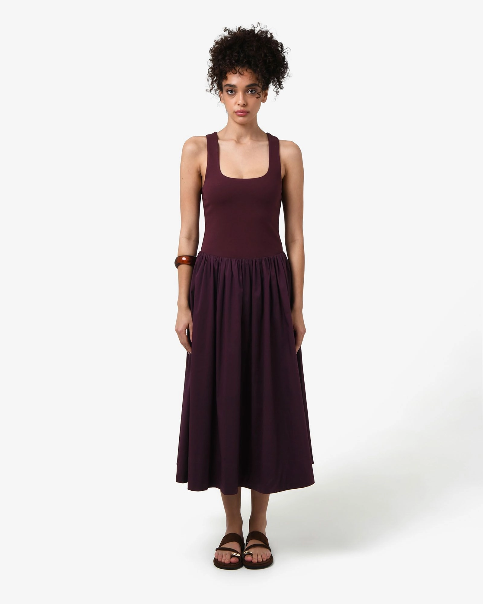 Forcast Clothing - Soho Cotton & Knit Midi Dress