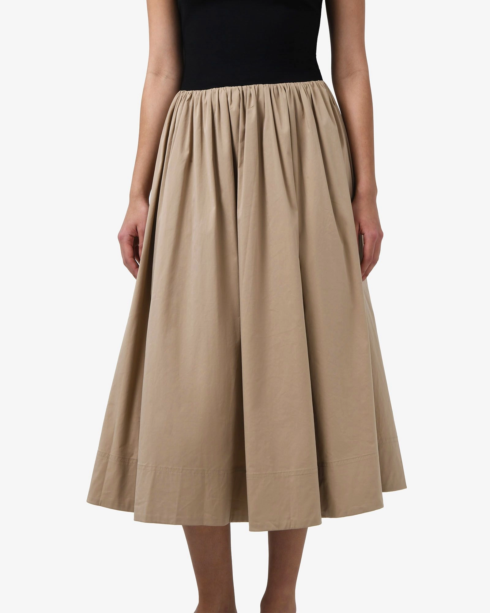 Forcast Clothing - Soho Cotton & Knit Midi Dress