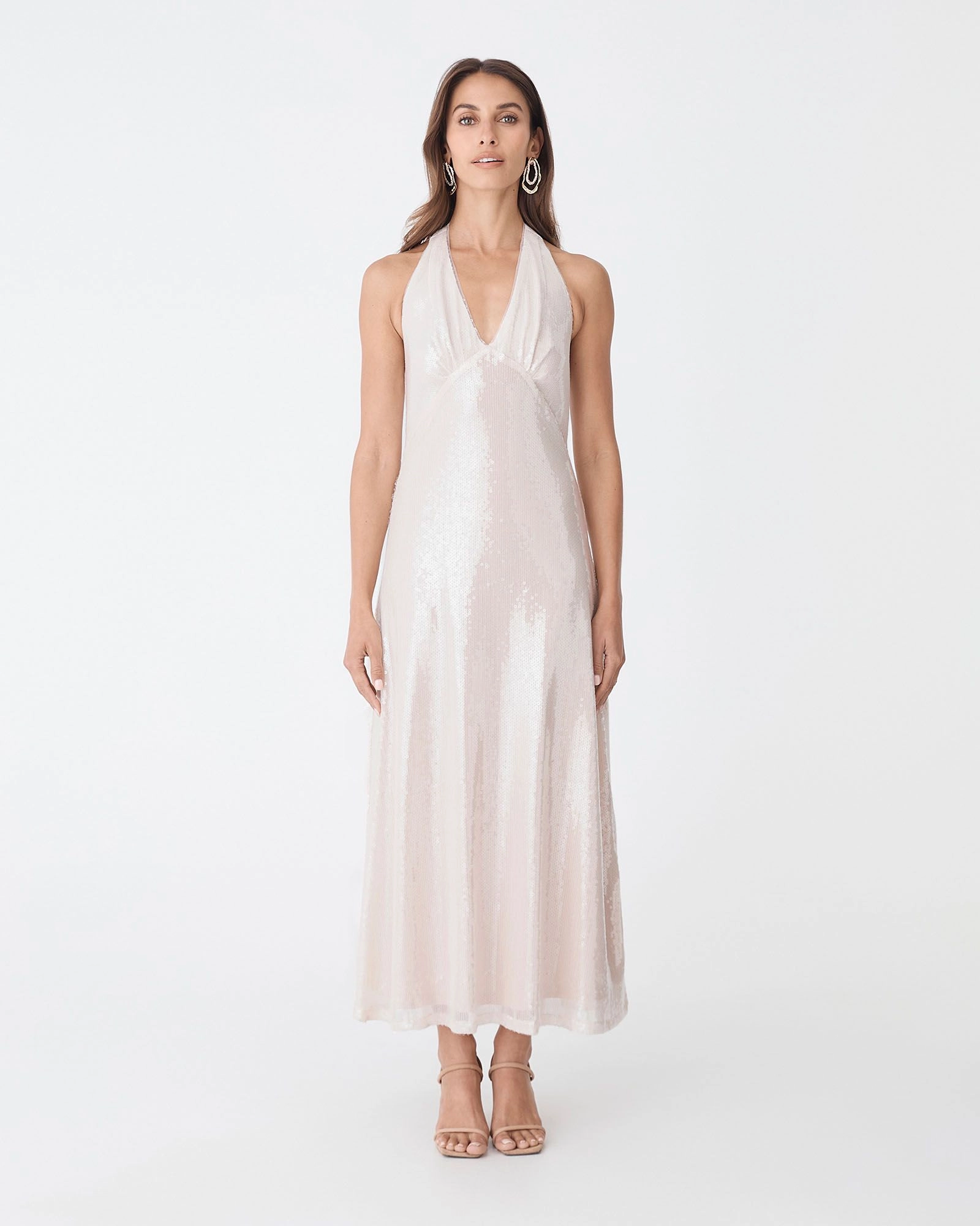 Forcat Clothing - Ariana Sequin Halter Dress