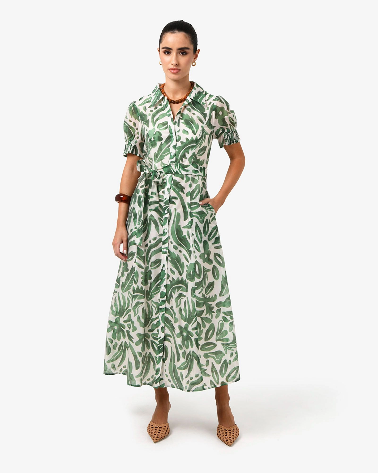 Forcast Clothing - Tallulah Belted Shirt Dress