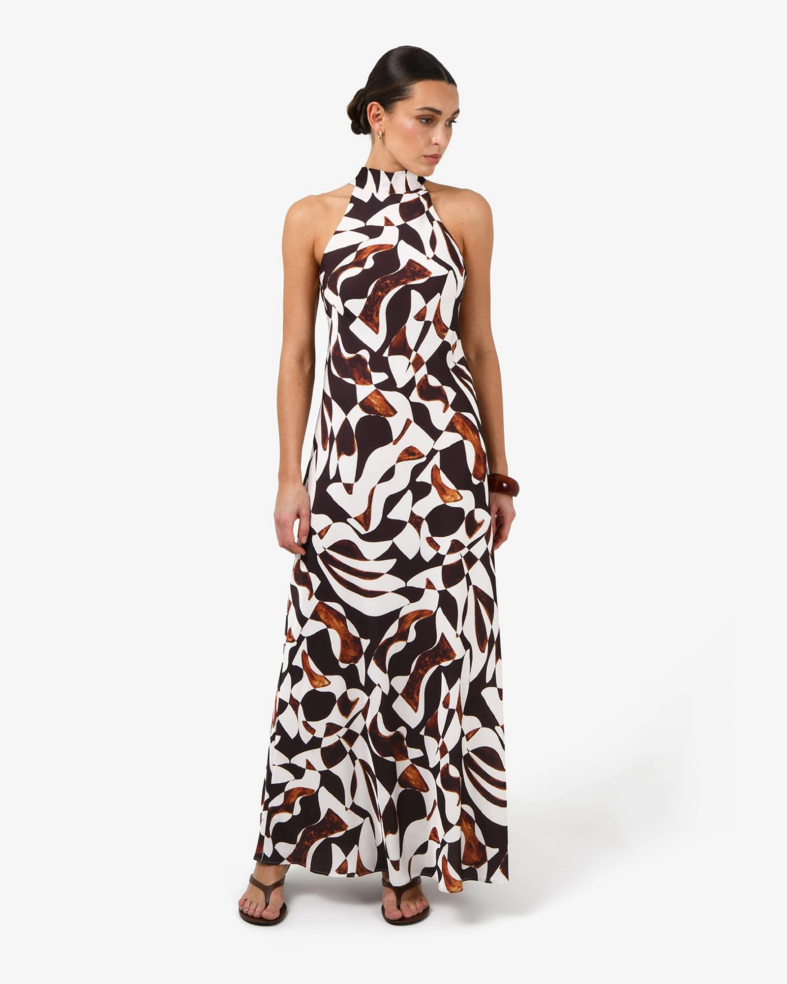 Forcast Clothing - Hazel Printed Halter Dress