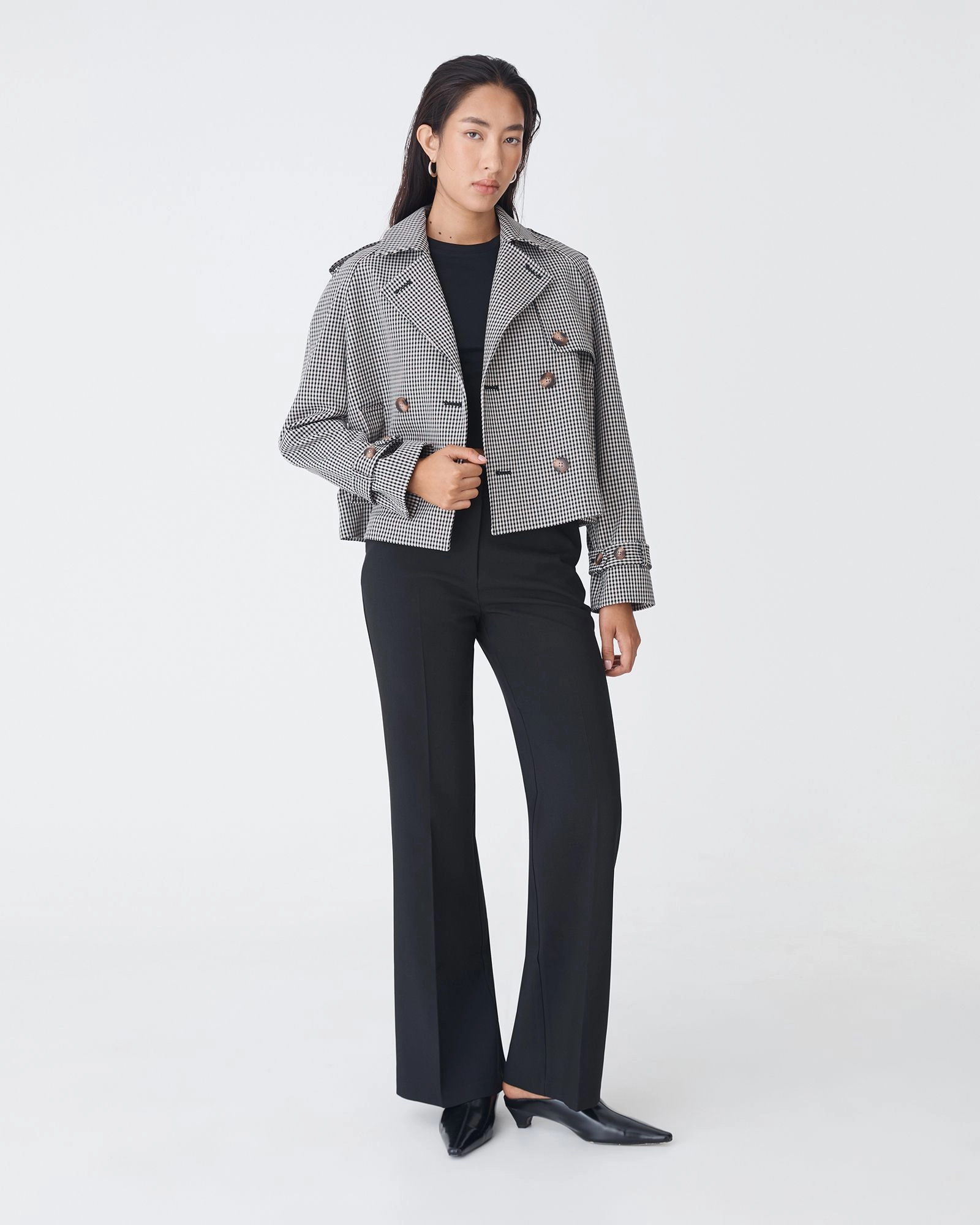 Forcast Clothing - Flynn Cropped Trench Coat