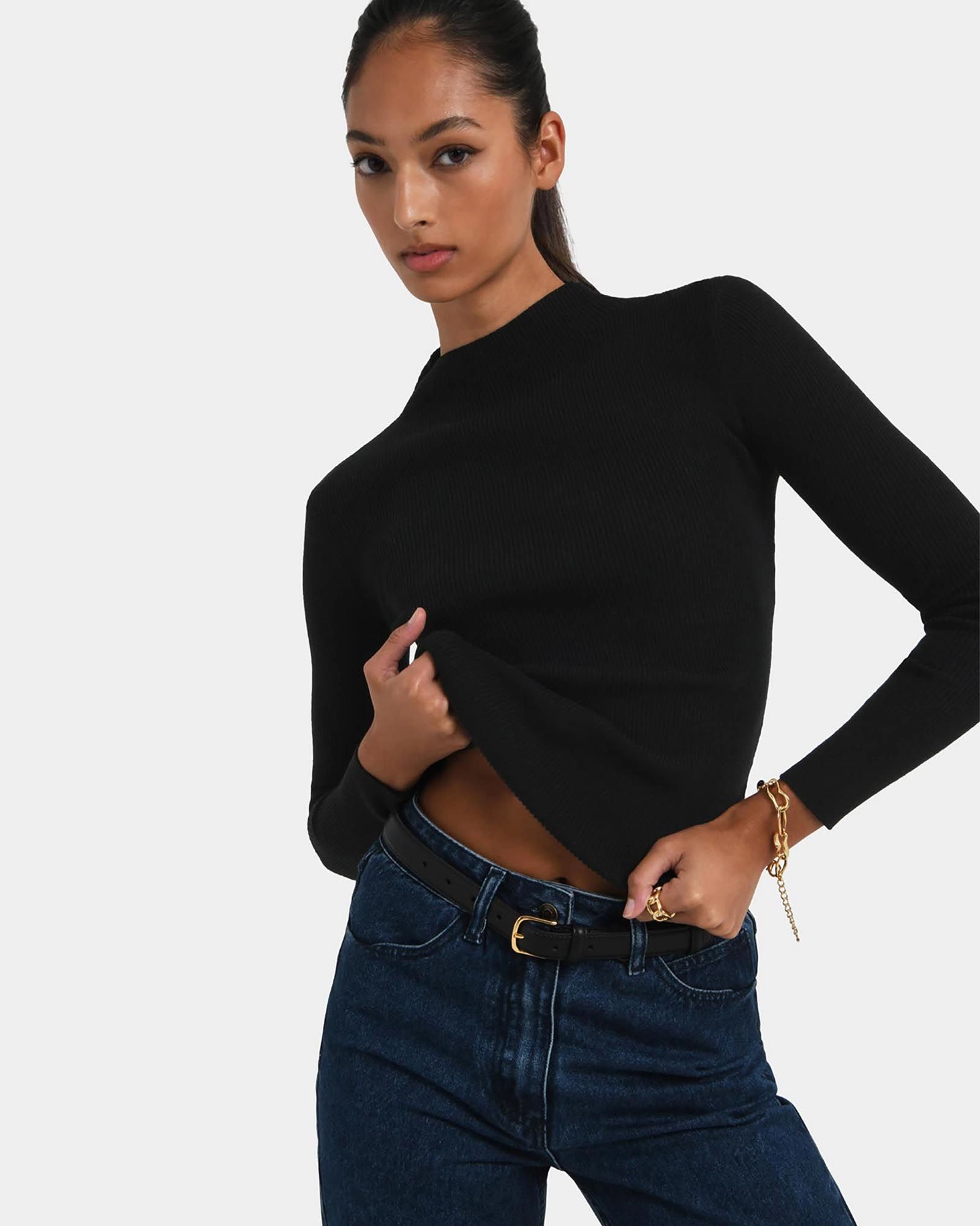 Forcast Clothing - Avelyn Mock Neck Knit