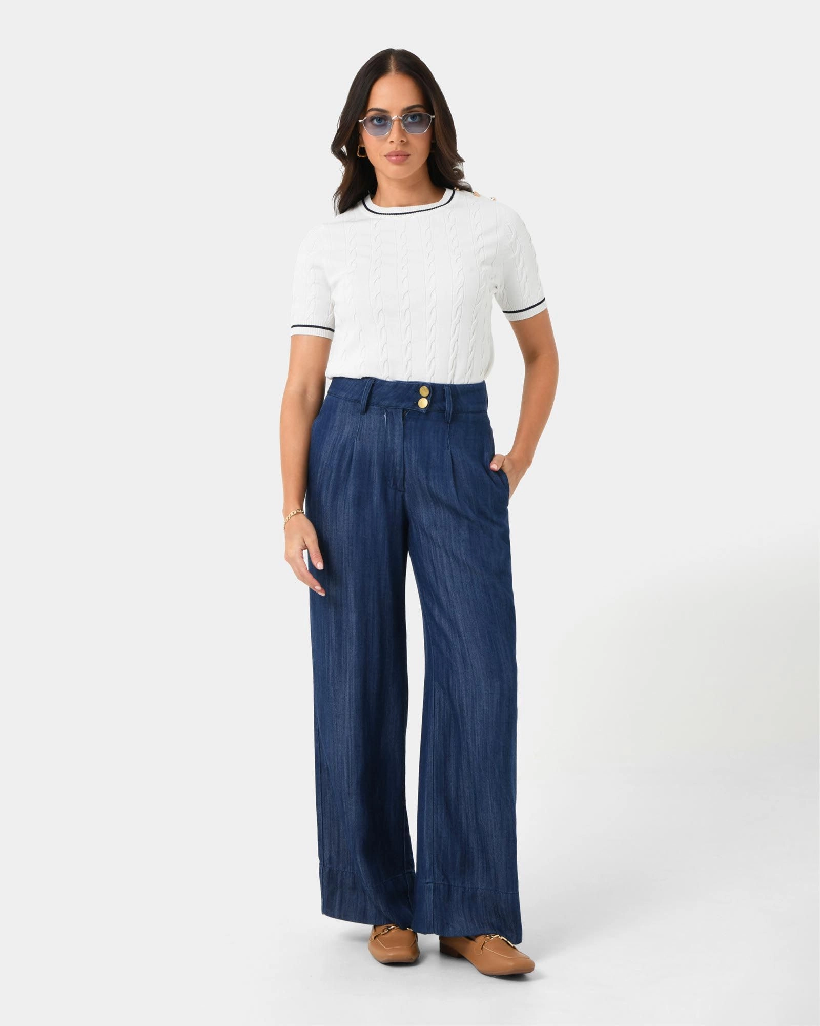 Forcast Clothing - Harvey Cable Knit Top