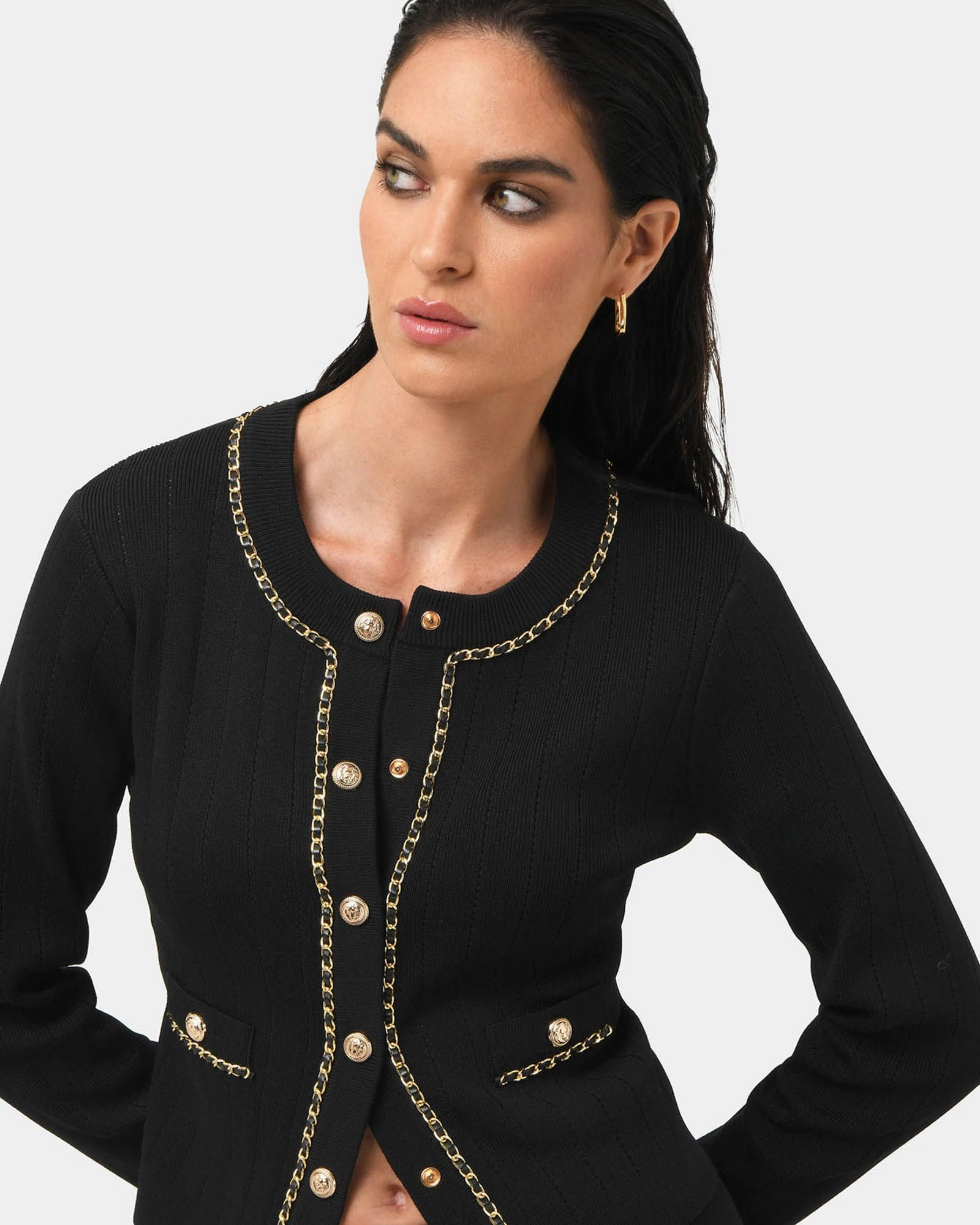Forcast Clothing - Rachel Chain Cardigan 