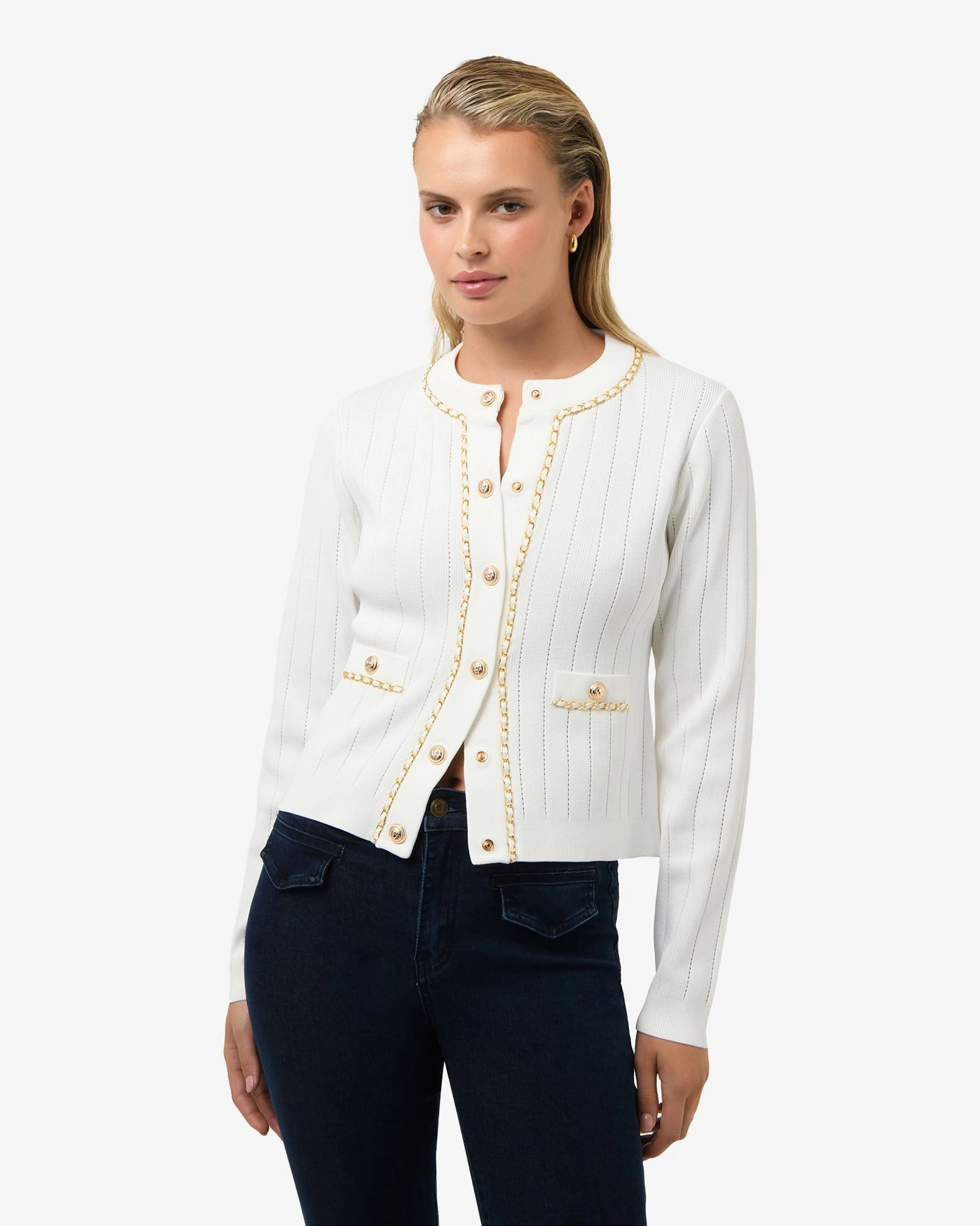 Forcast Clothing - Rachel Chain Cardigan 