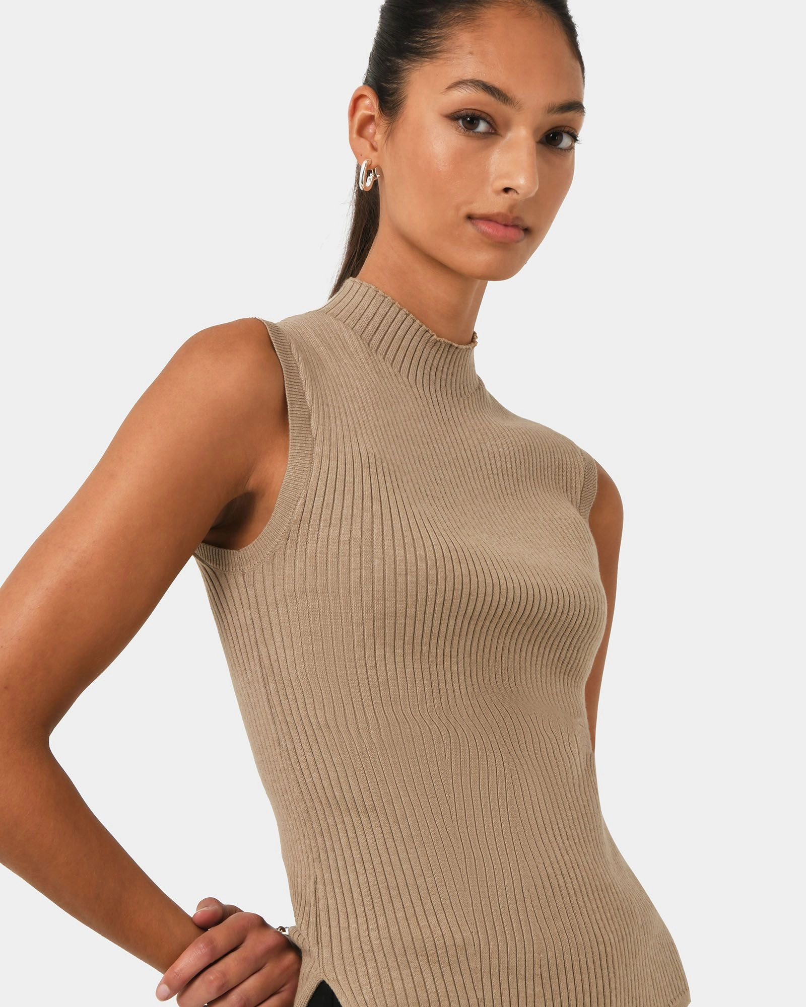 Forcast Clothing - Charm Mock Neck Knit