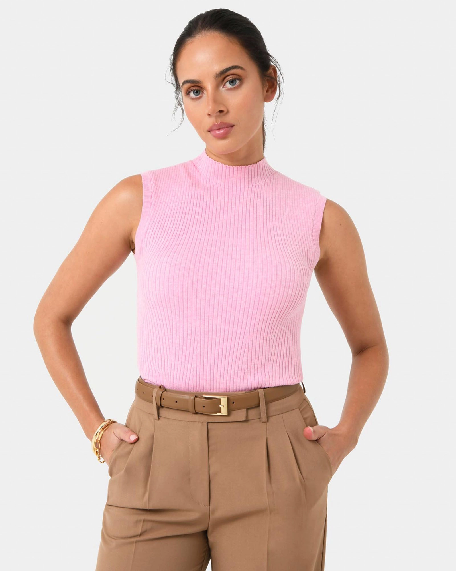 Forcast Clothing - Charm Mock Neck Knit