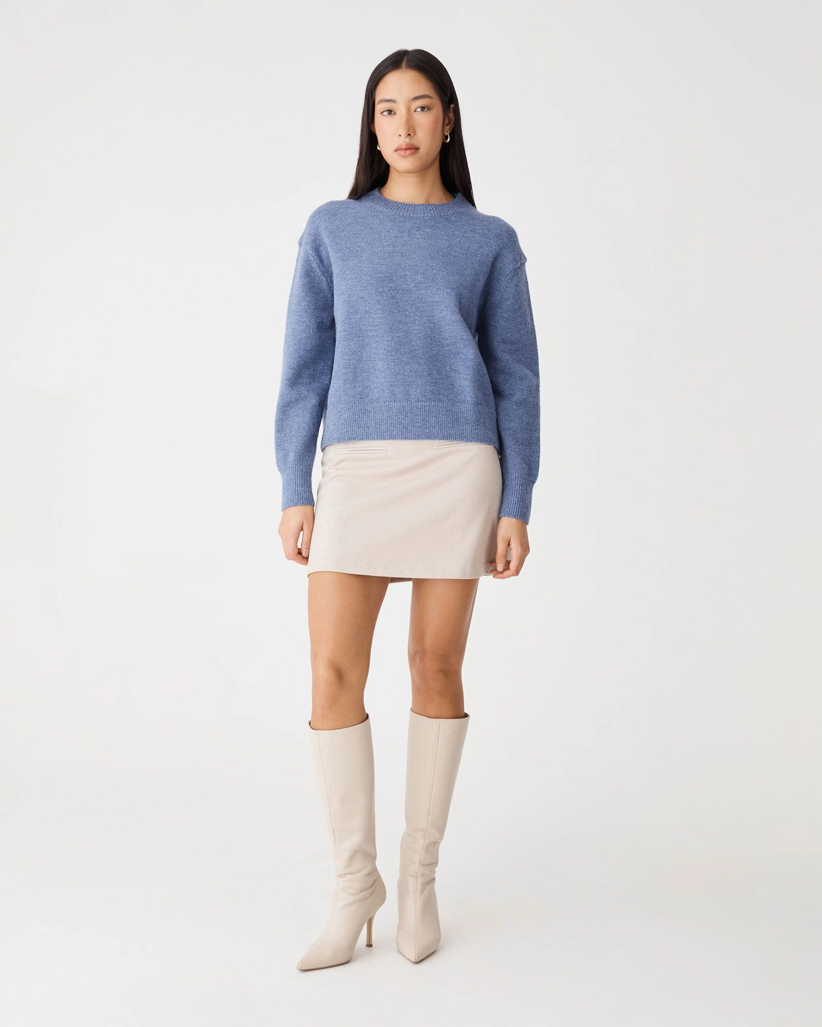 Forcast Clothing - Joyli Round Neck Knit