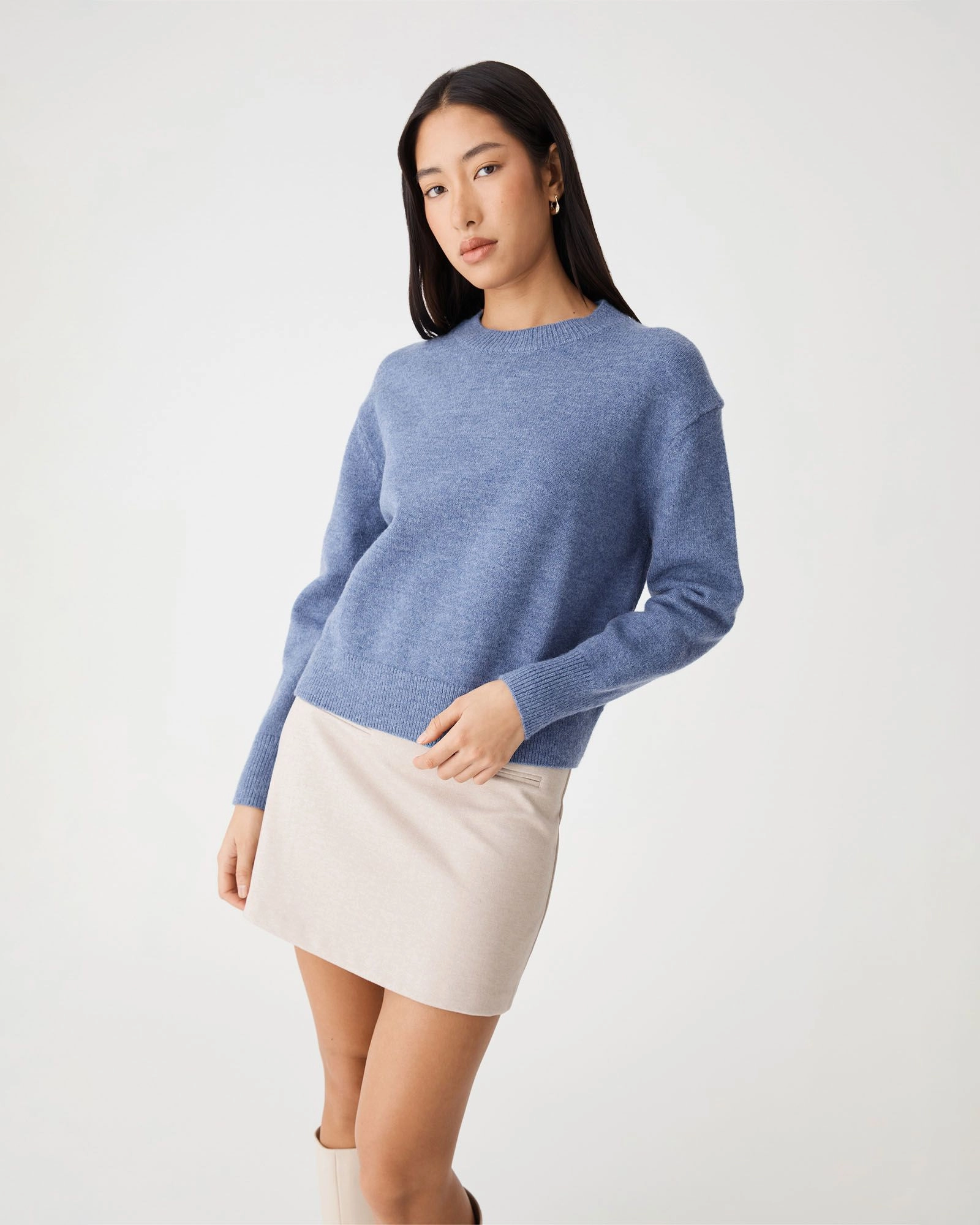 Forcast Clothing - Joyli Round Neck Knit