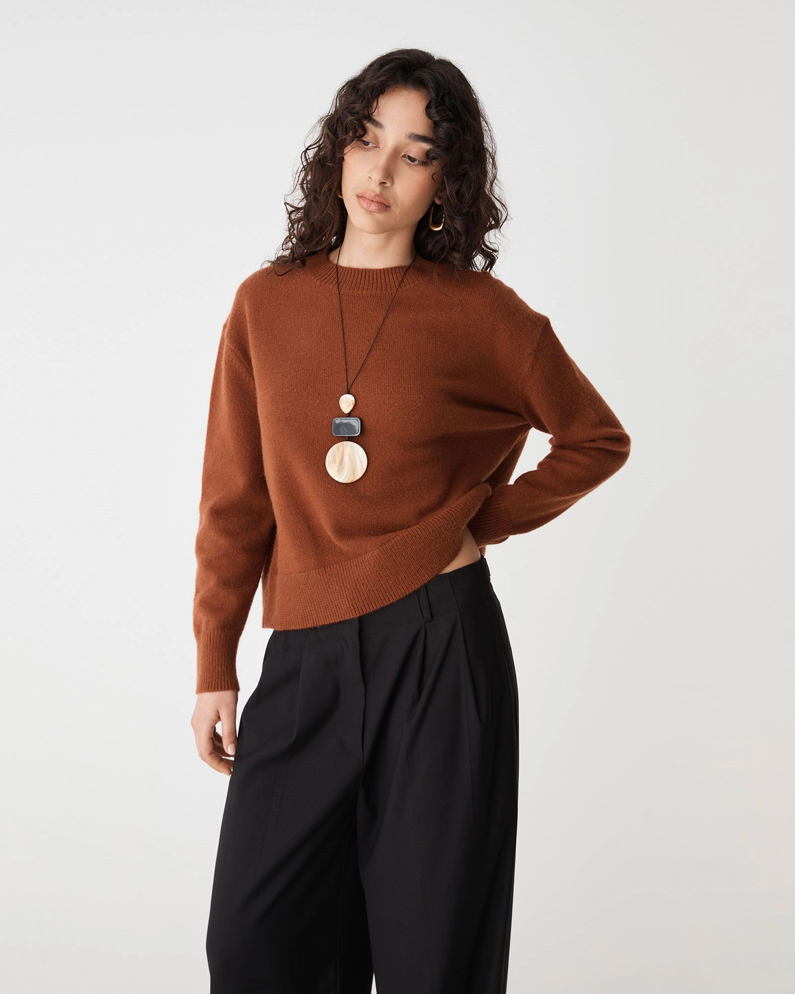 Forcast Clothing - Joyli Round Neck Knit