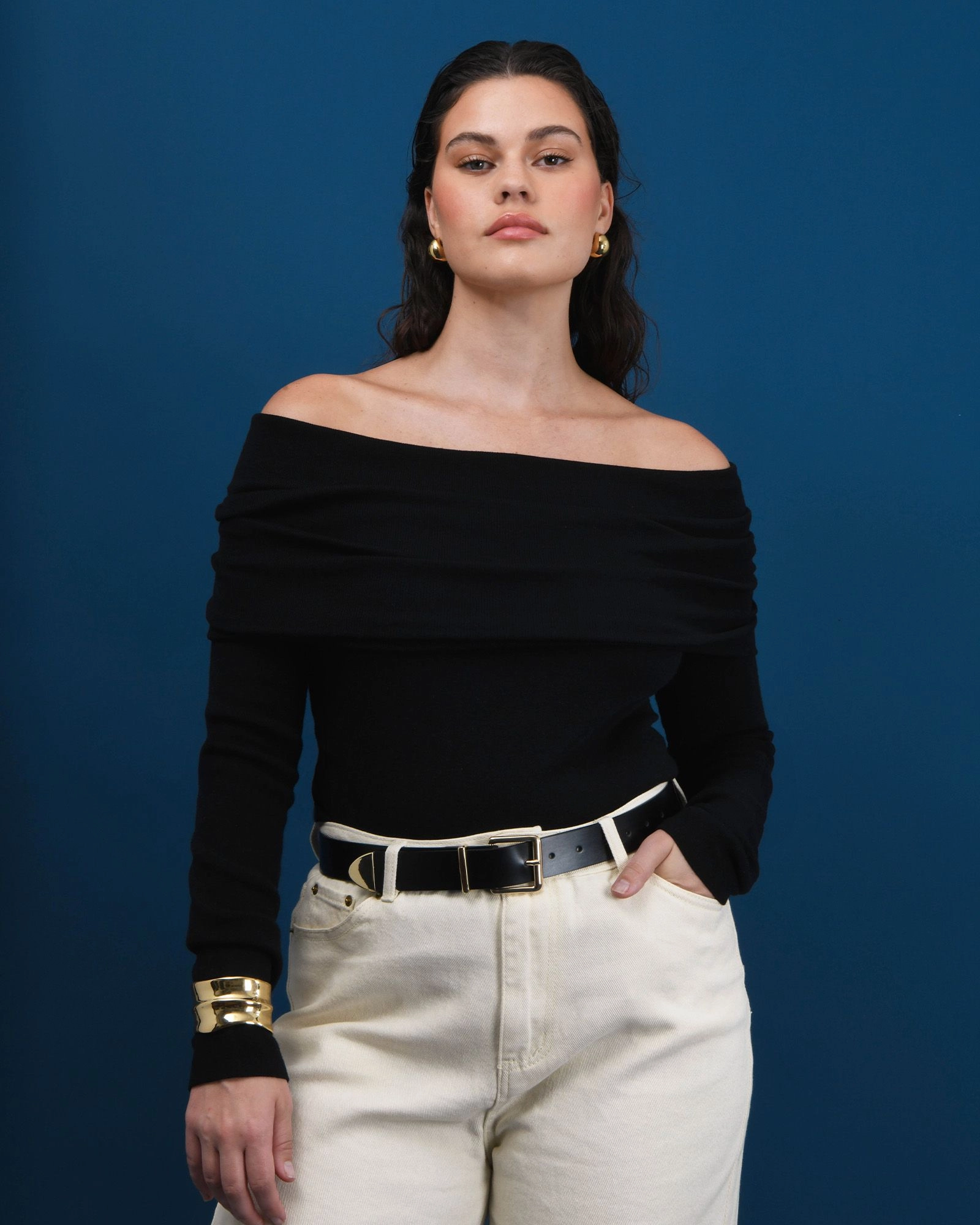 Forcast Clothing - Ally Off Shoulder Knit 