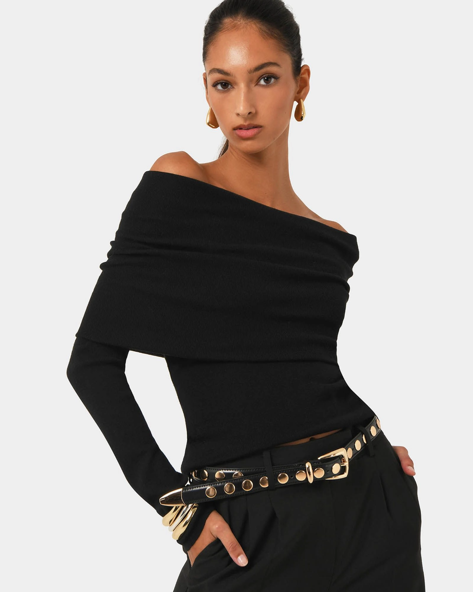 Forcast Clothing - Ally Off Shoulder Knit 