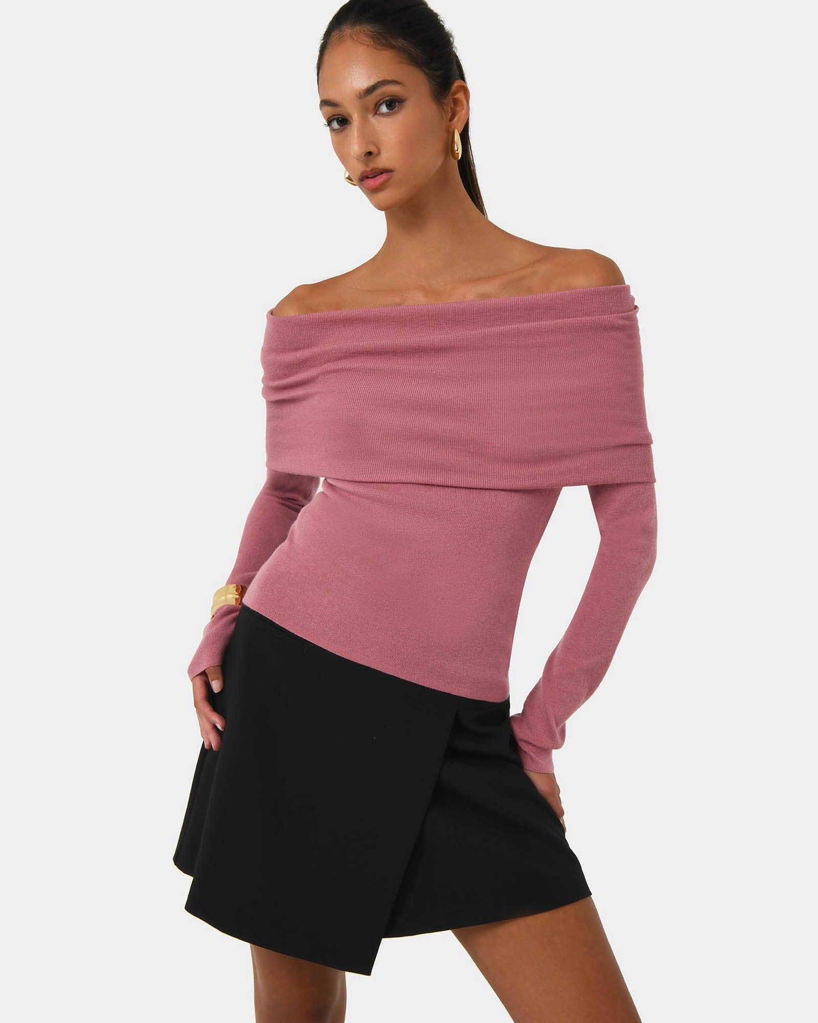 Forcast Clothing - Ally Off Shoulder Knit 