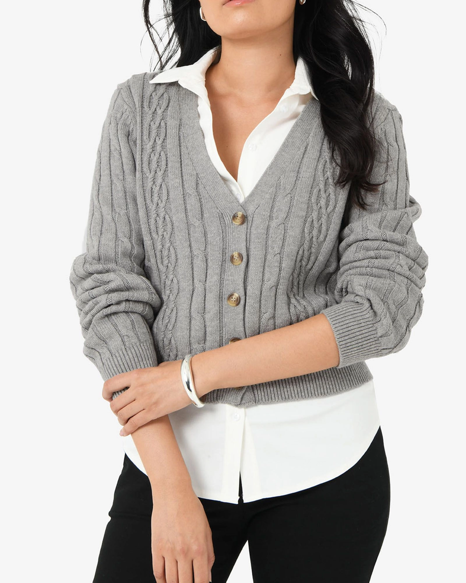 Forcast Clothing - Rhodes Cable Knit Cardigan