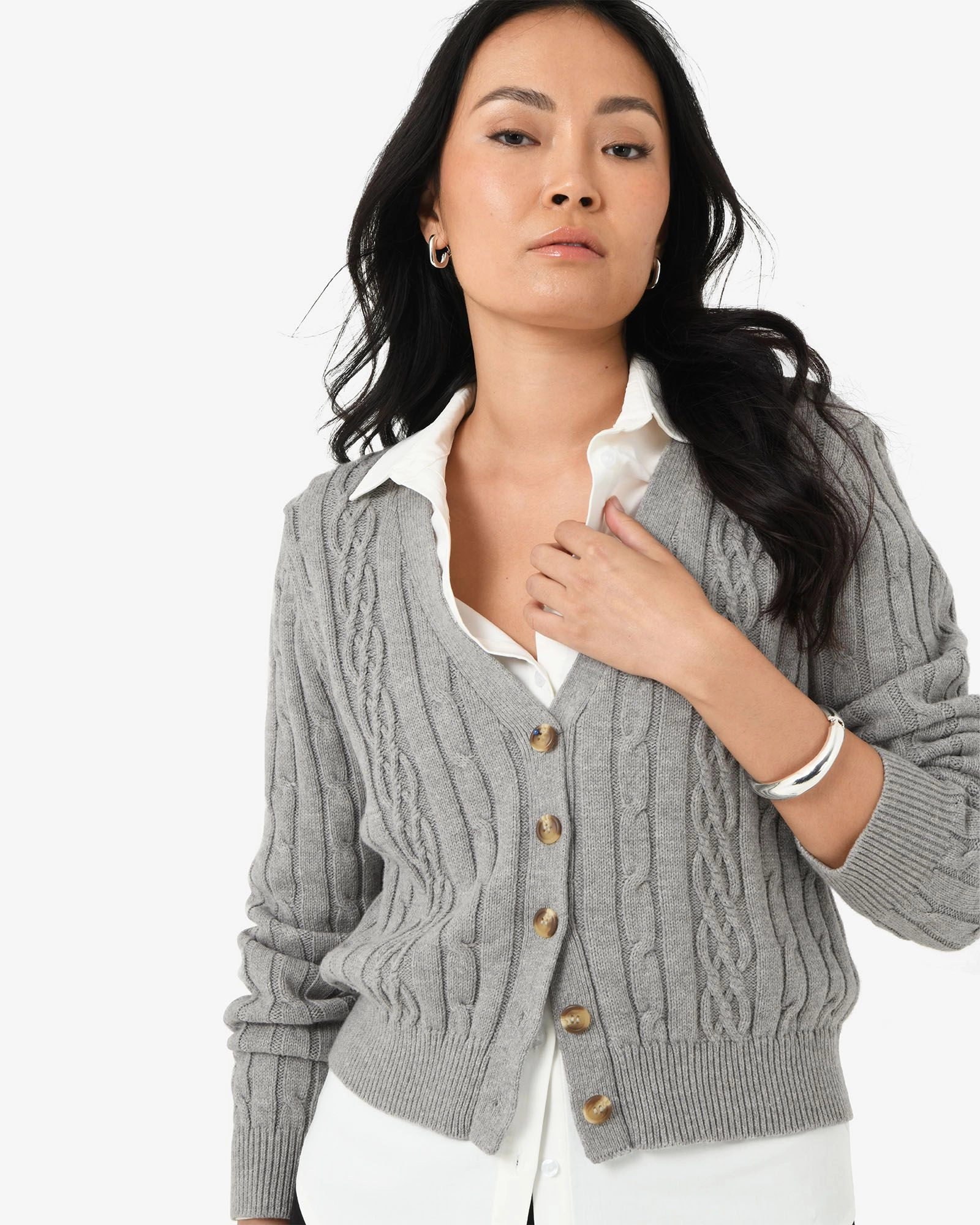 Forcast Clothing - Rhodes Cable Knit Cardigan