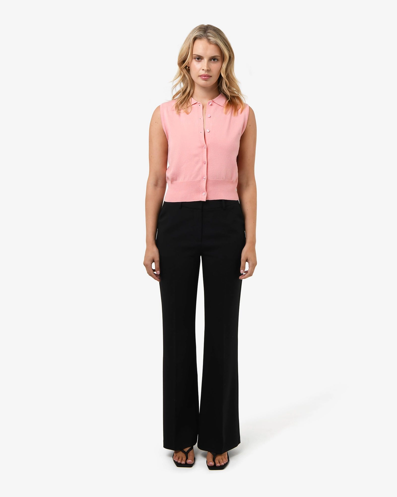 Forcast Clothing - Collins Collar Knit Top