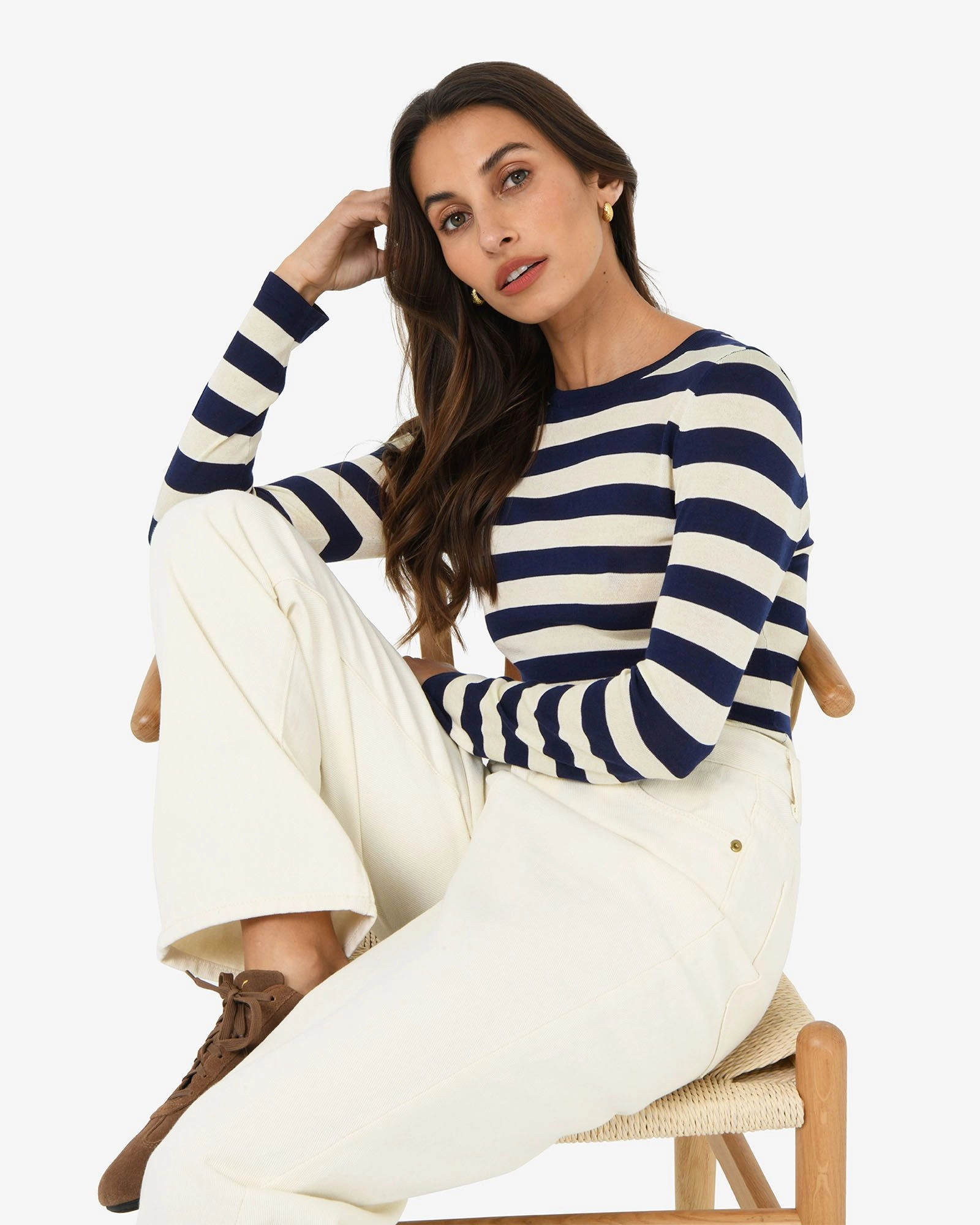 Forcast Clothing - Lana Stripe Knit Top