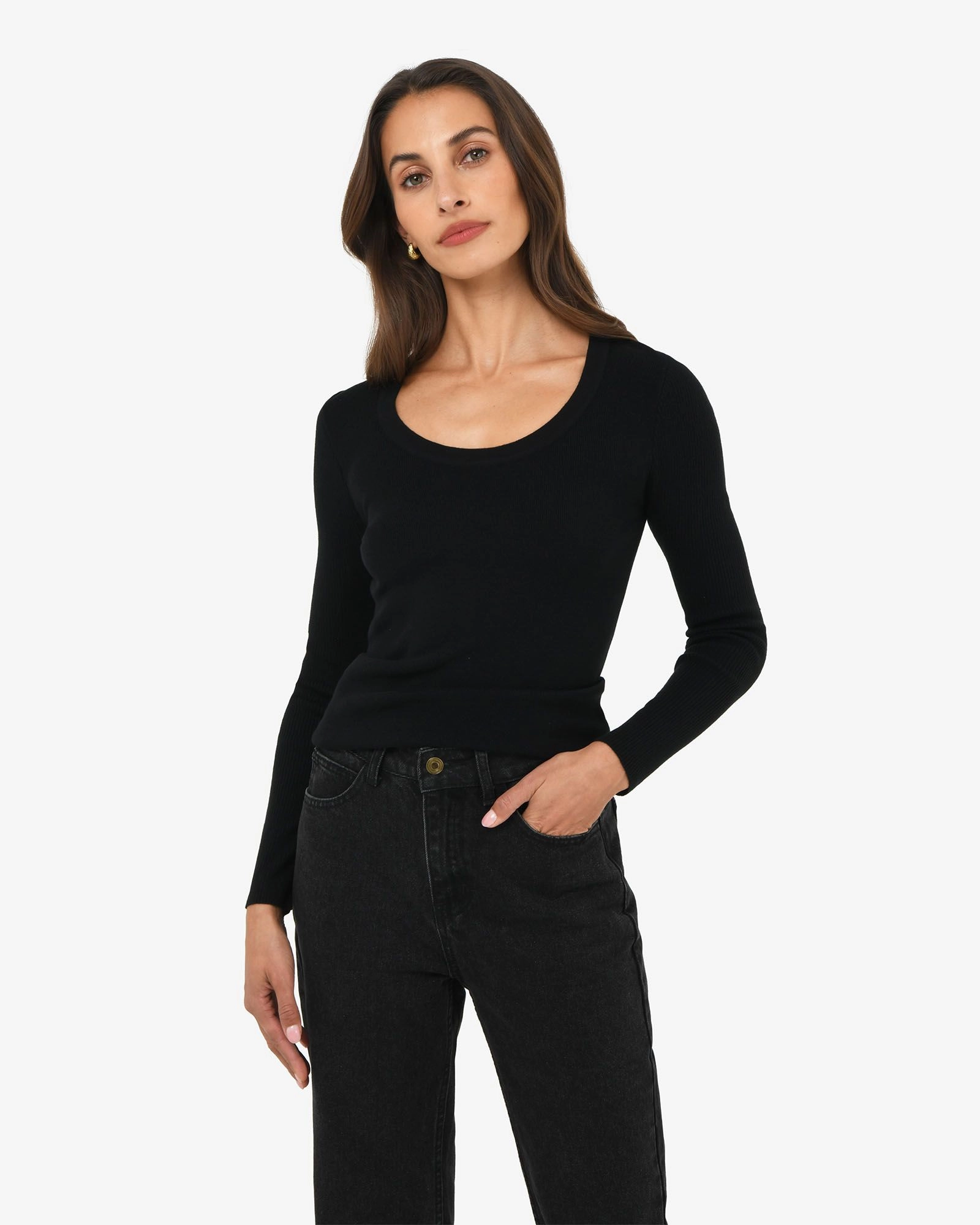 Forcast Clothing - Samira Scoop Neck Knit