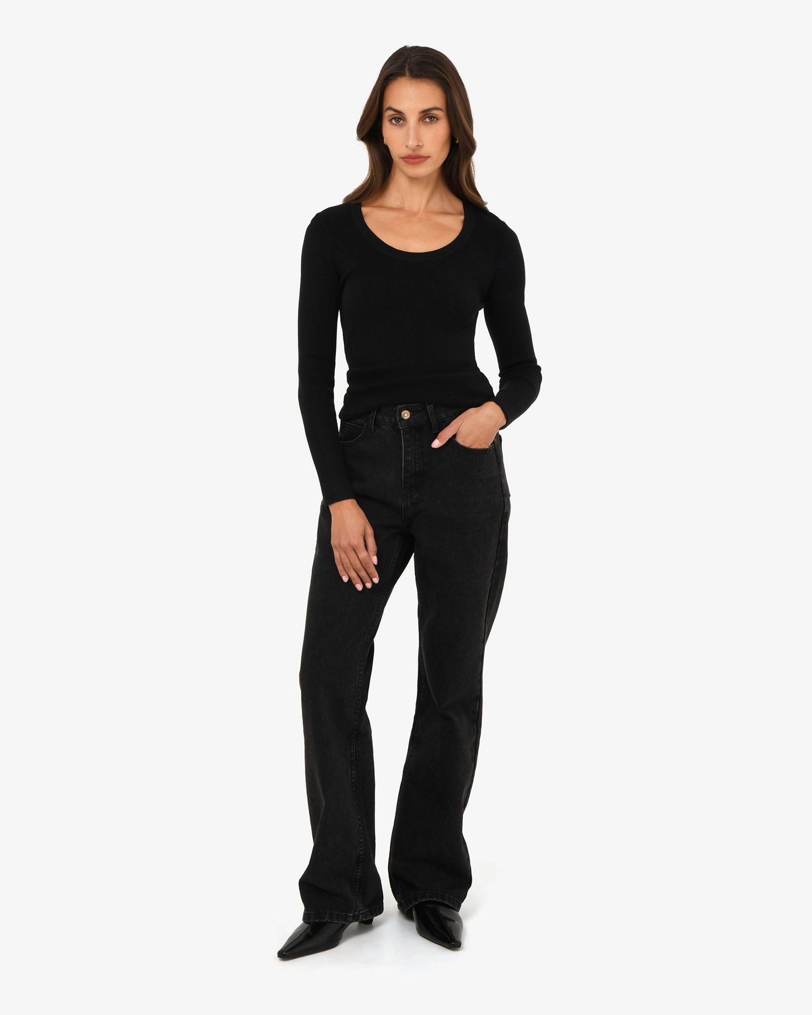 Forcast Clothing - Samira Scoop Neck Knit