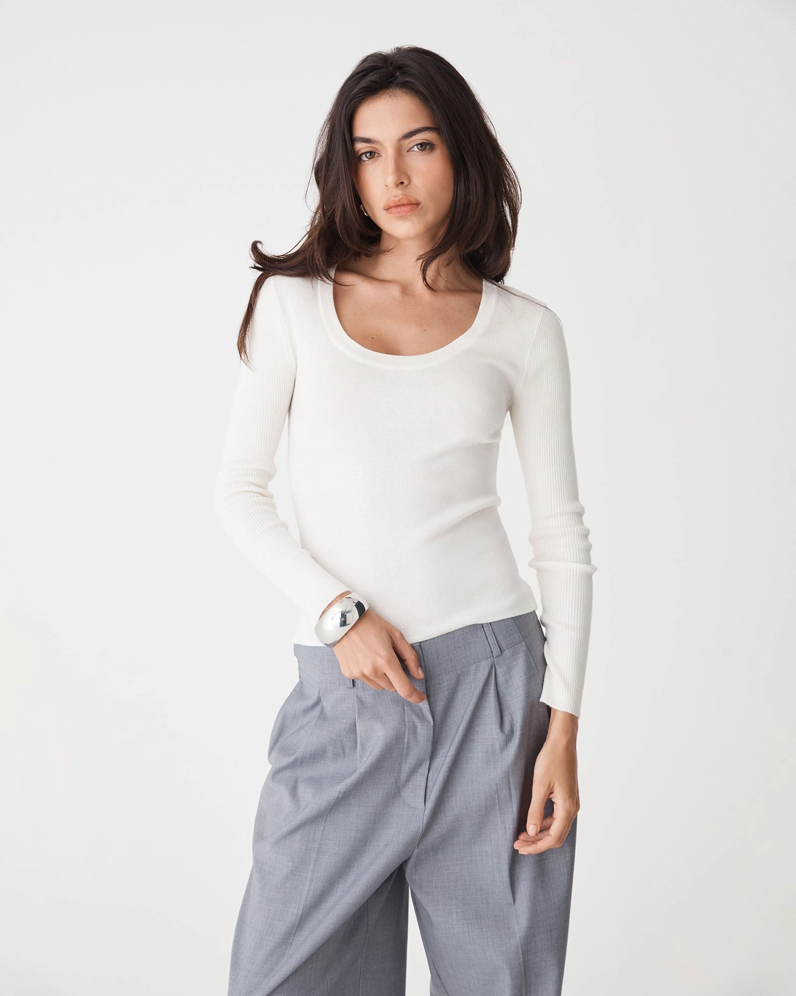 Forcast Clothing - Samira Scoop Neck Knit