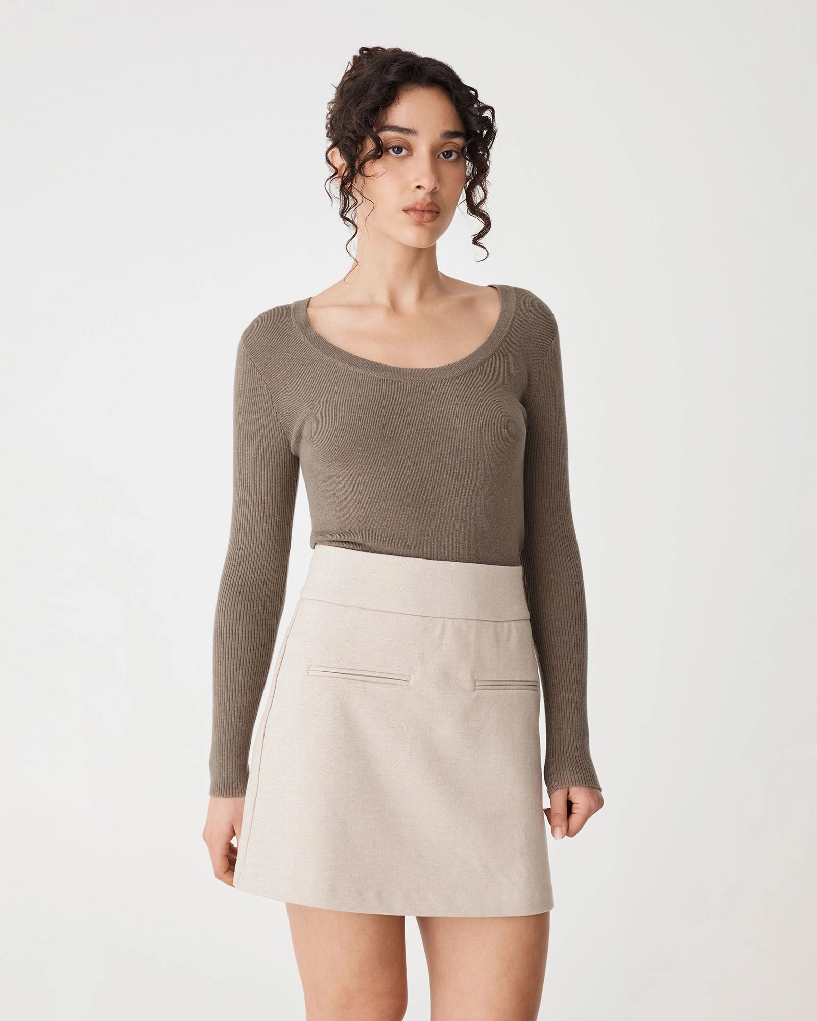 Forcast Clothing - Samira Scoop Neck Knit