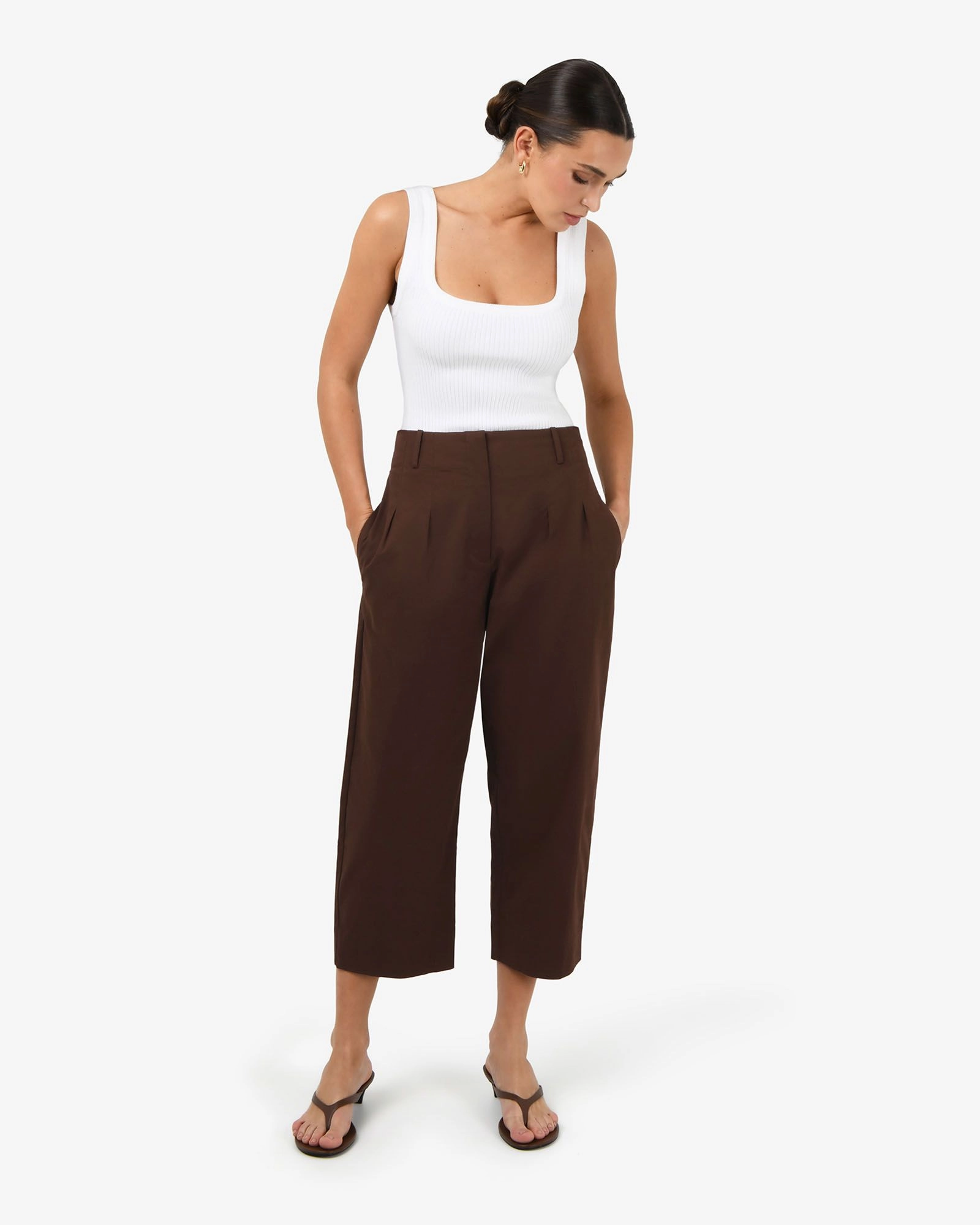 Forcast Clothing - Ella Square Neck Rib Knit
