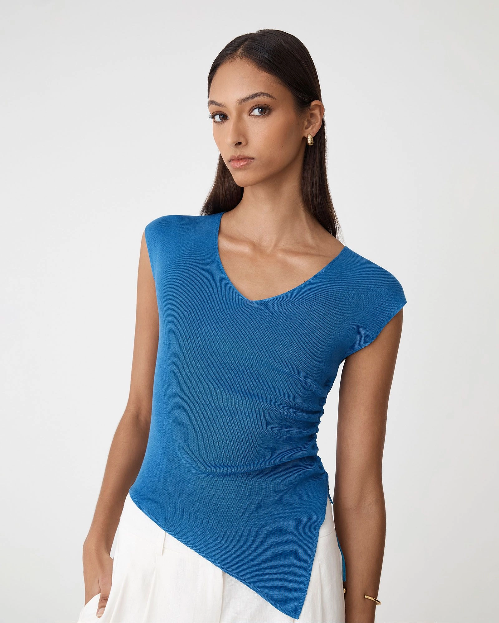 Forcast Clothing - Galina Ruched Lyocell Knit