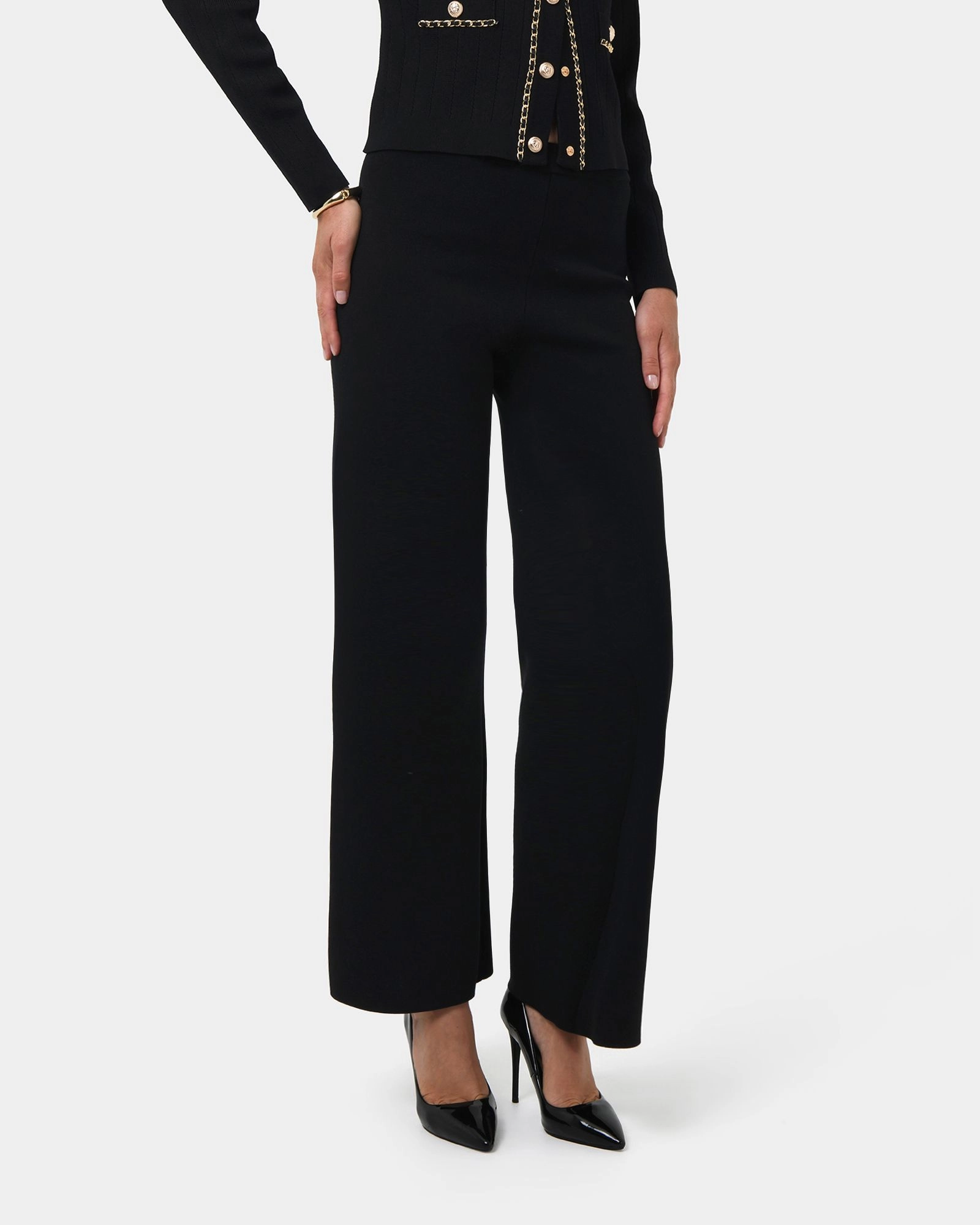 Forcast Clothing - Brianna Wide Leg Knit Pants