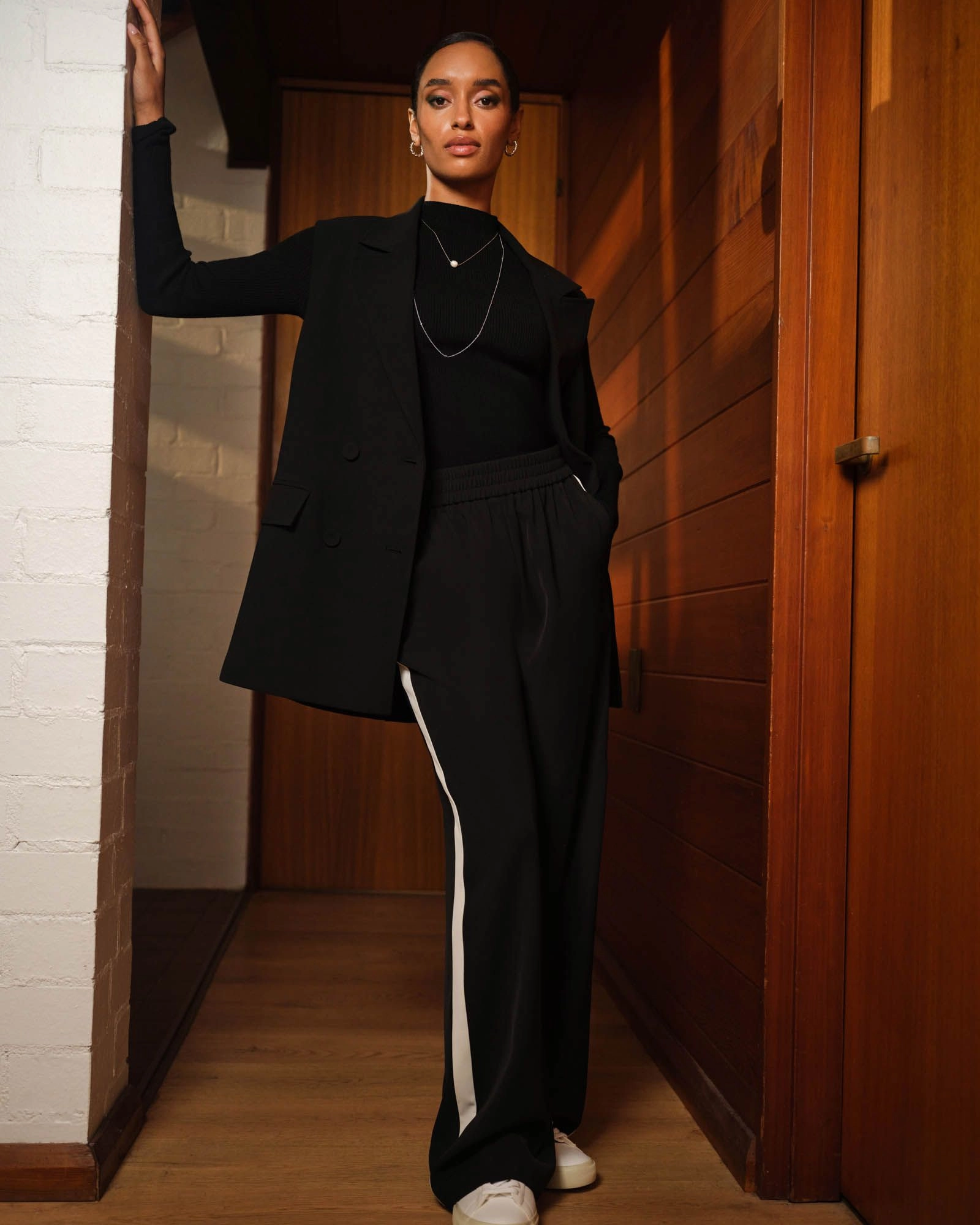 Forcast Clothing - Alla Contrast Elastic Pants