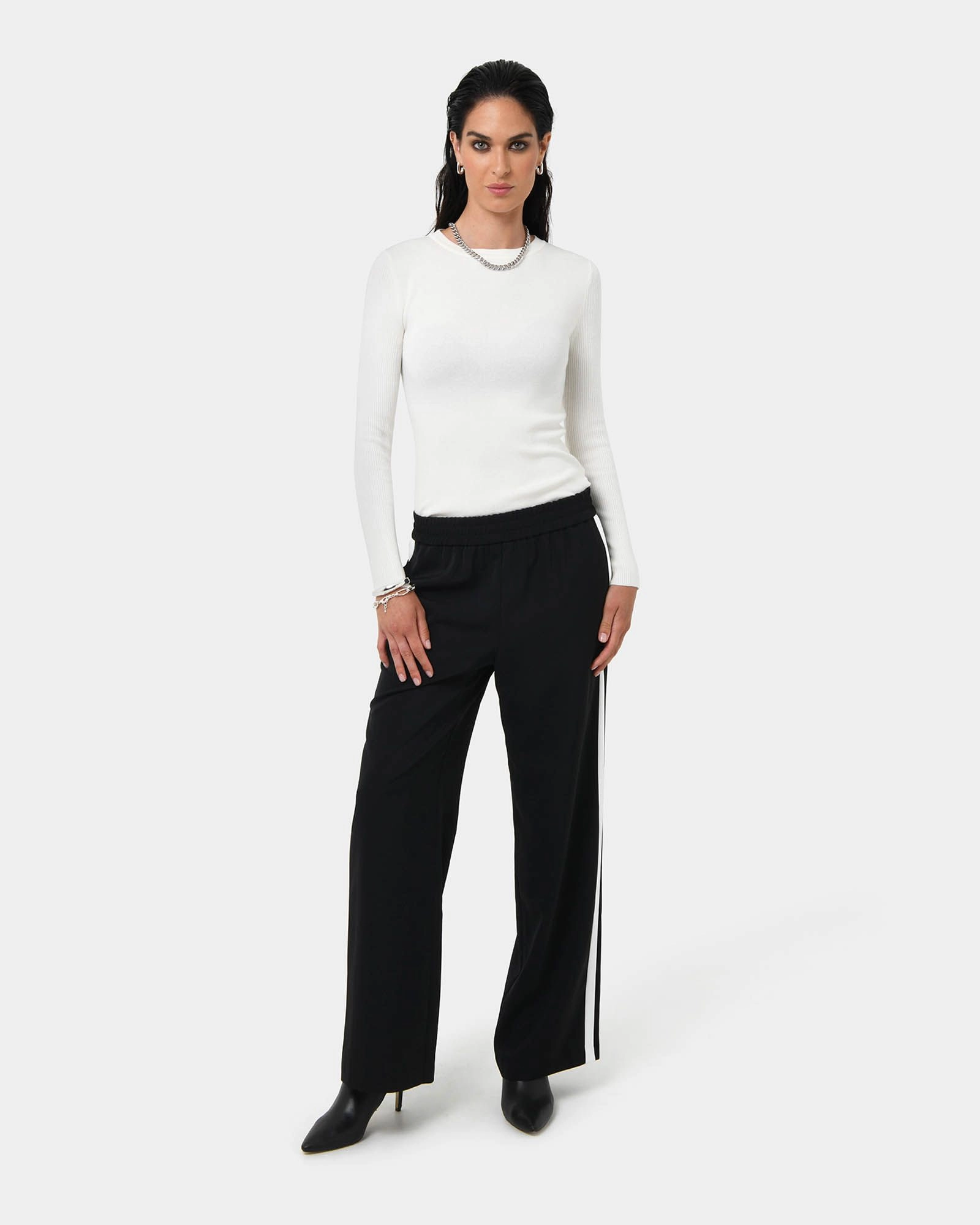 Forcast Clothing - Alla Contrast Elastic Pants
