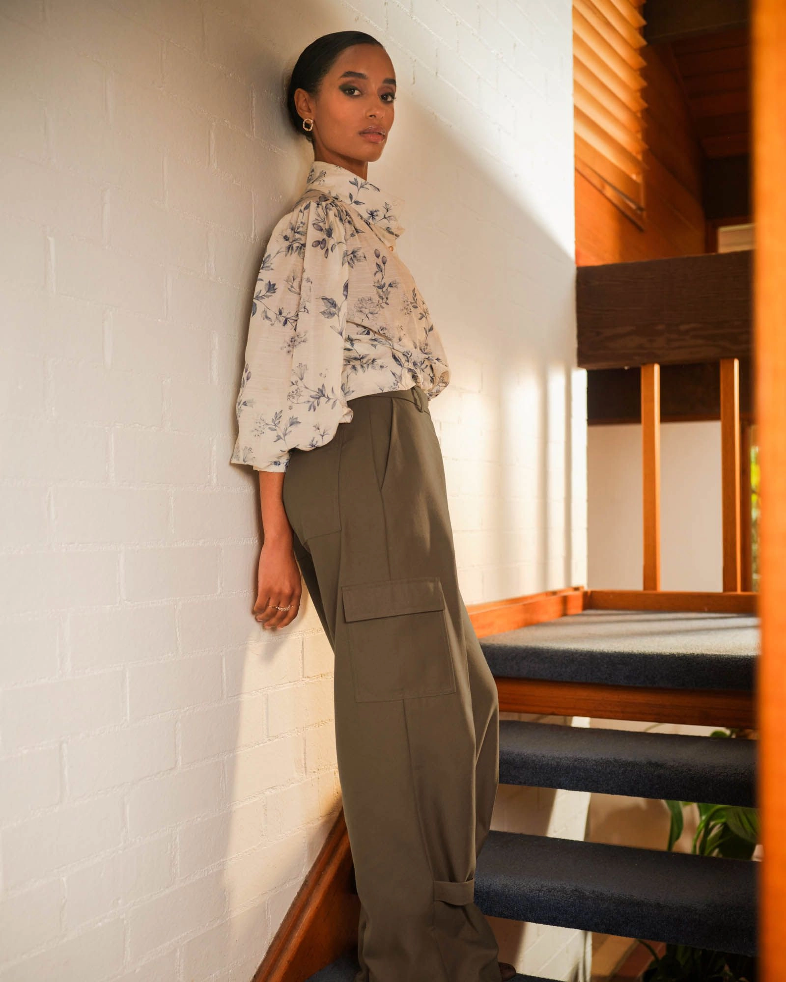 Forcast Clothing - Abigail Cargo Relaxed Pants