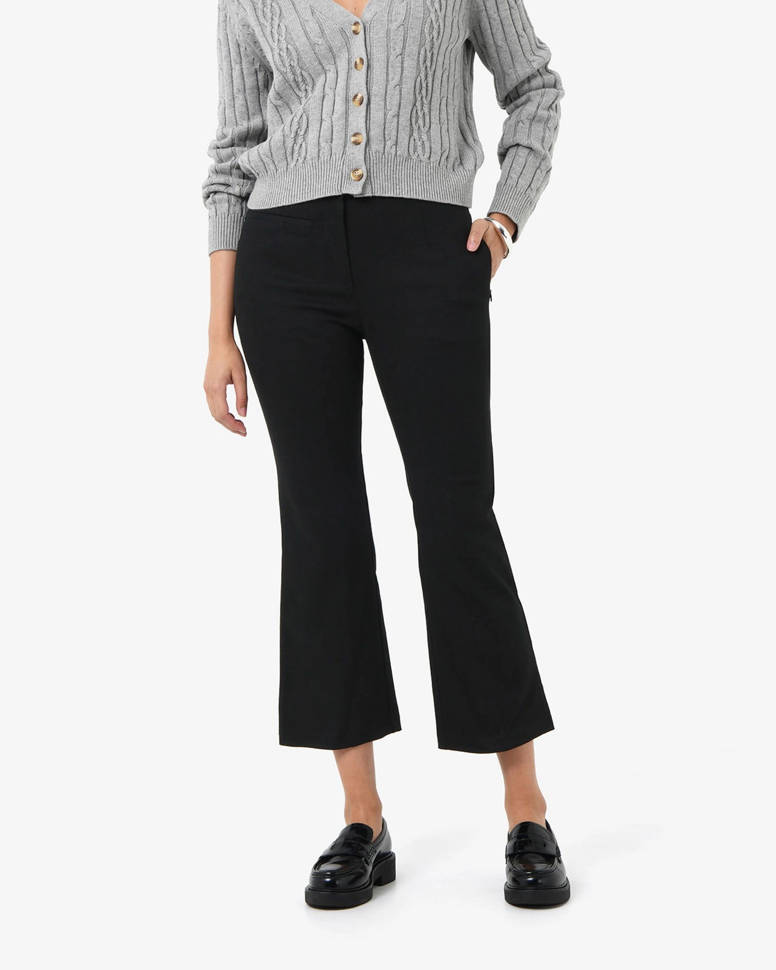 Forcast Clothing - Alison Crop Flared Pants