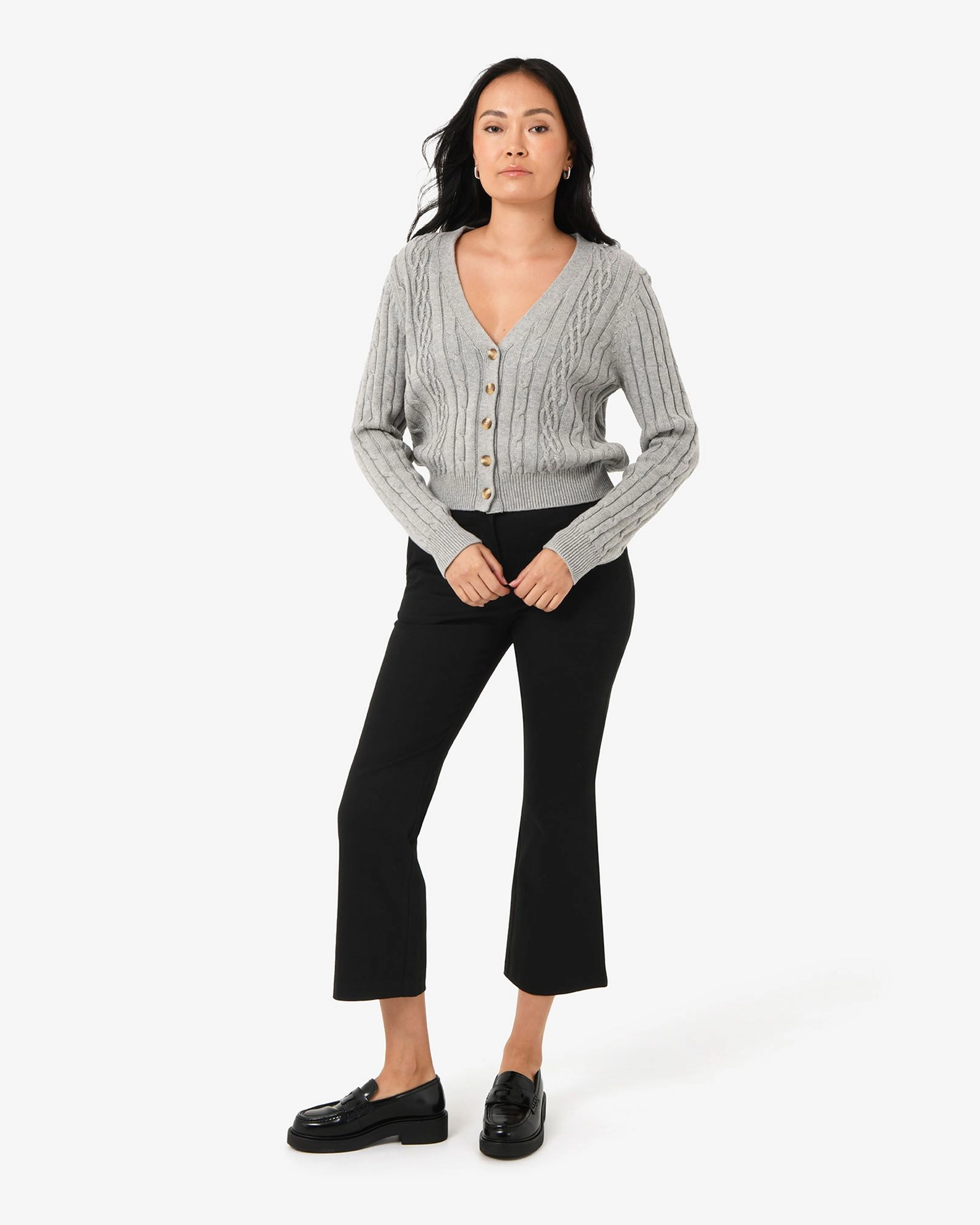 Forcast Clothing - Alison Crop Flared Pants