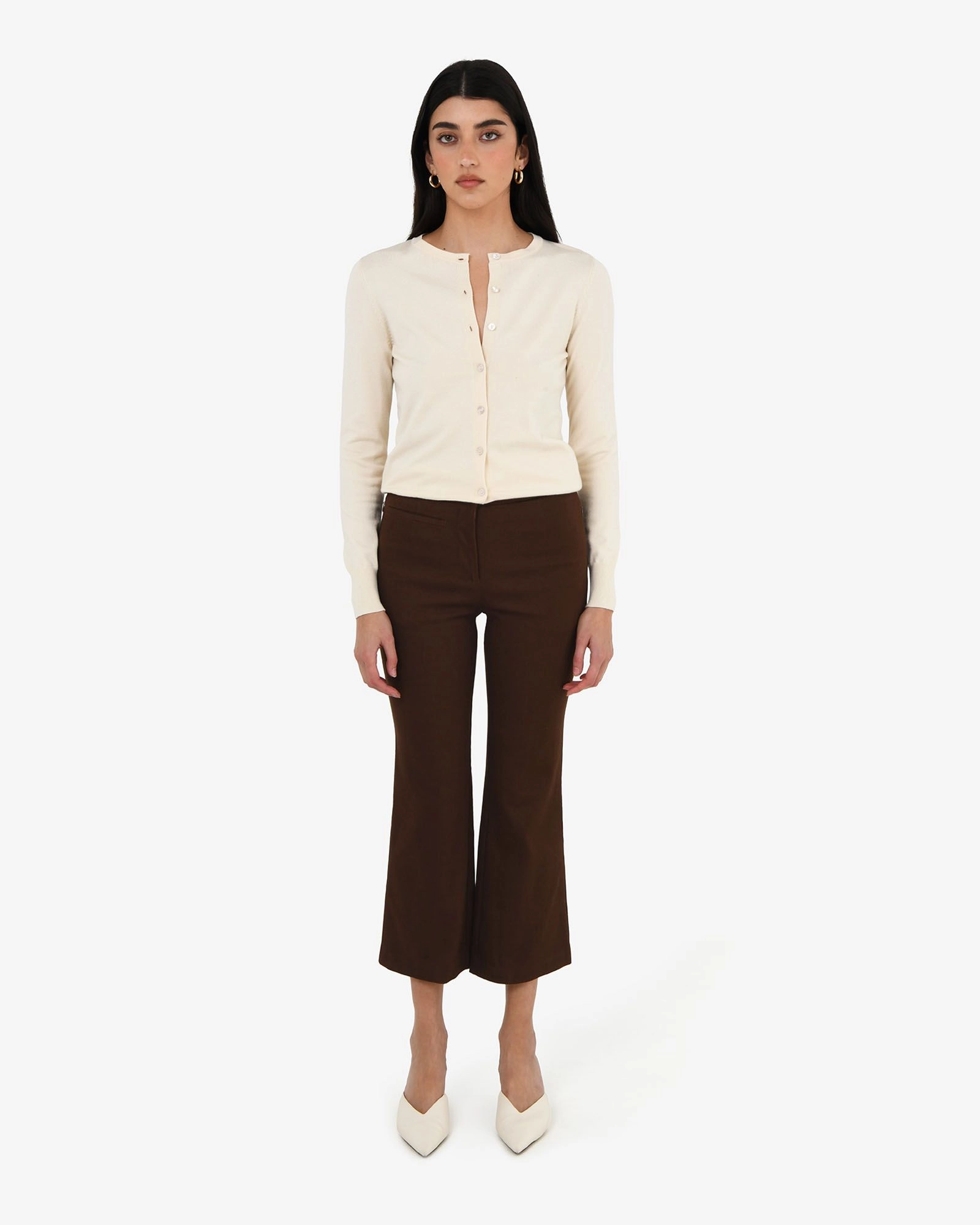 Forcast Clothing - Alison Crop Flared Pants