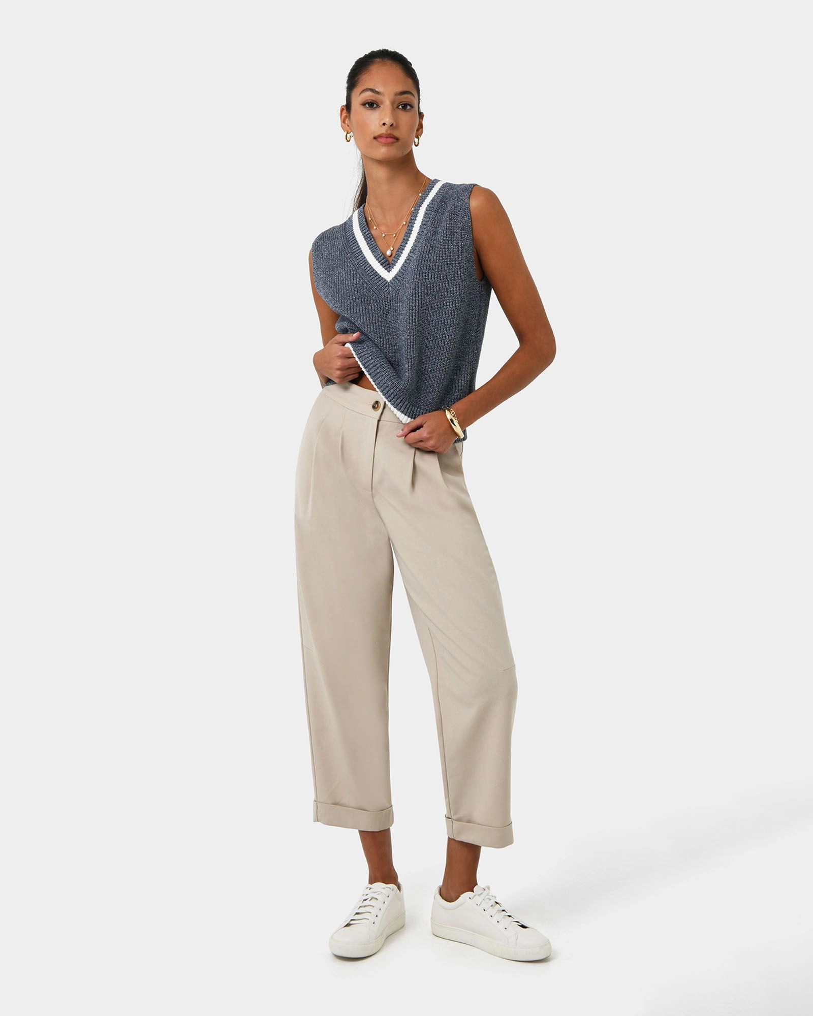 Forcast Clothing - Antonia Relaxed Cuff Pants