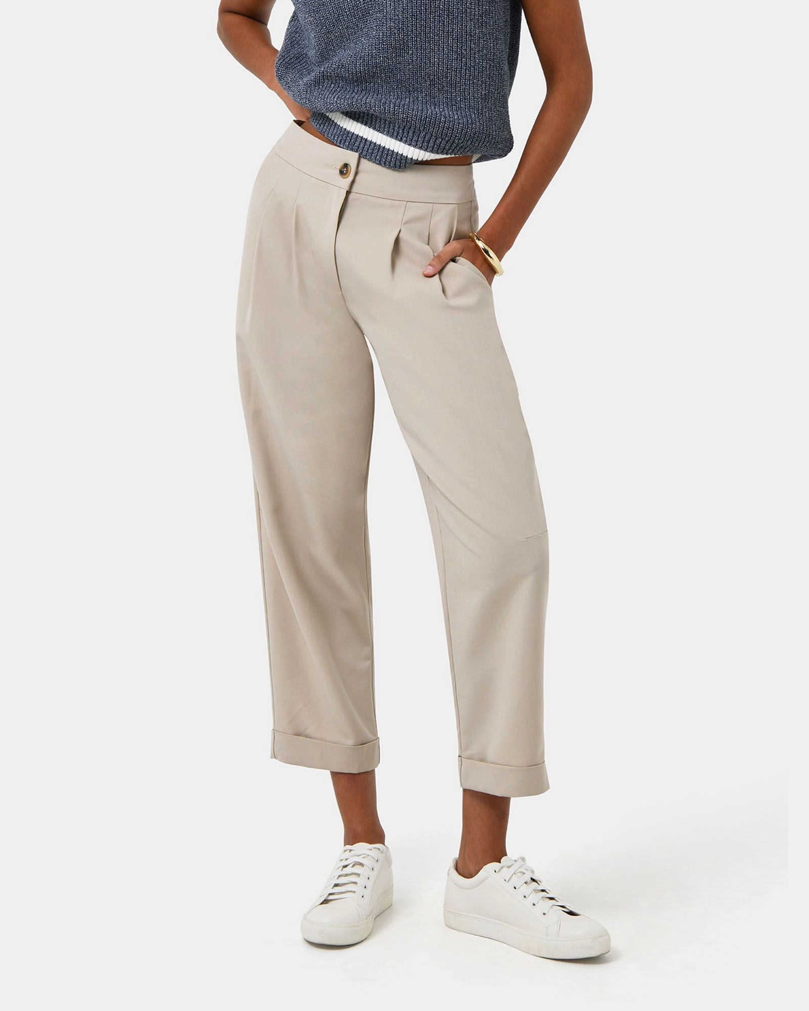 Forcast Clothing - Antonia Relaxed Cuff Pants