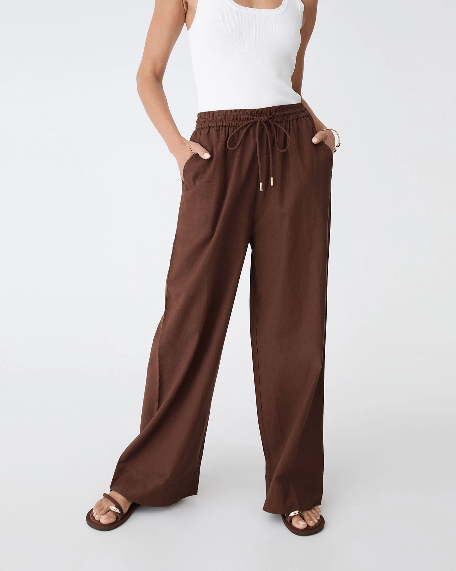 Forcast Clothing - Bronte Cotton Drawstring Pants