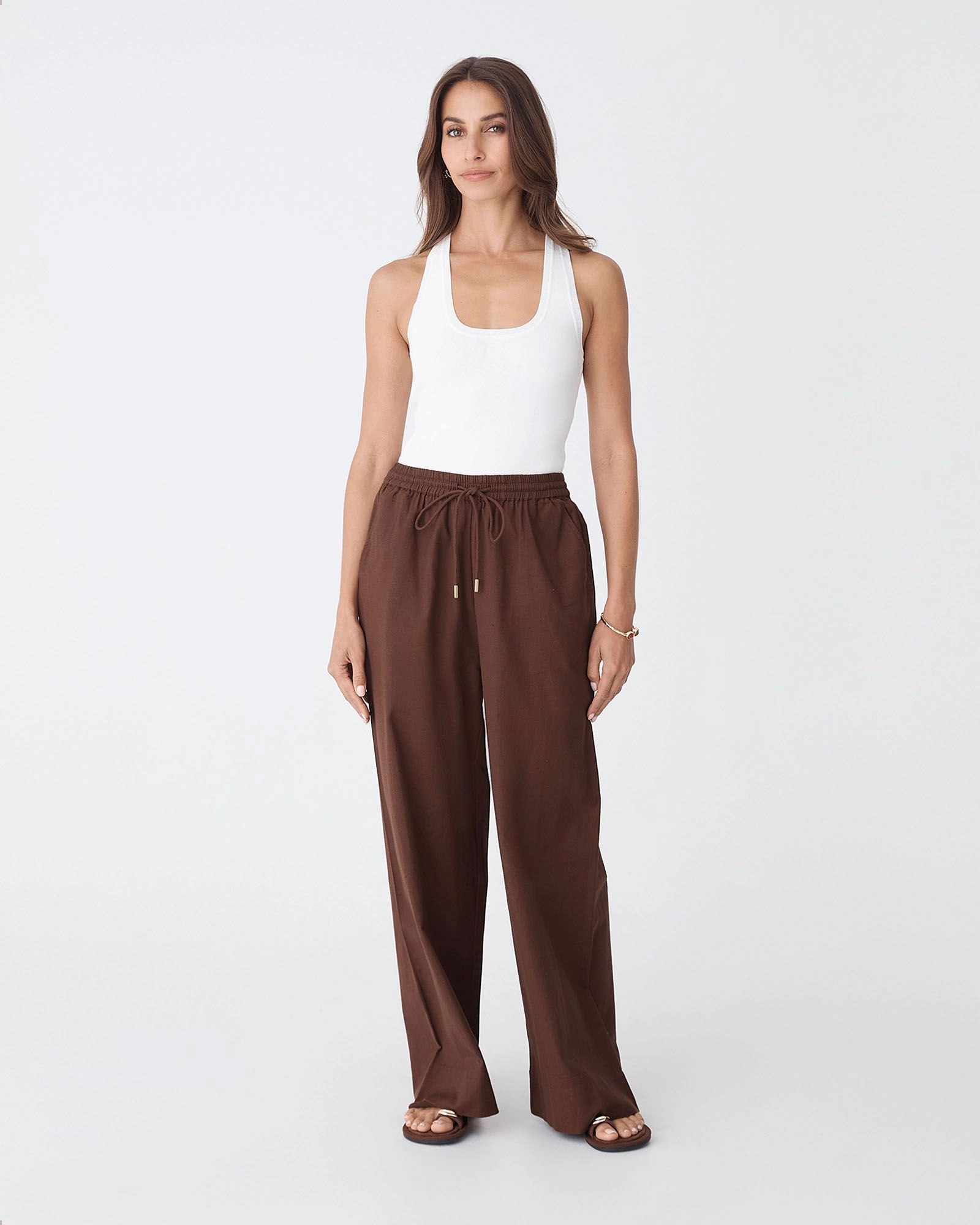 Forcast Clothing - Bronte Cotton Drawstring Pants