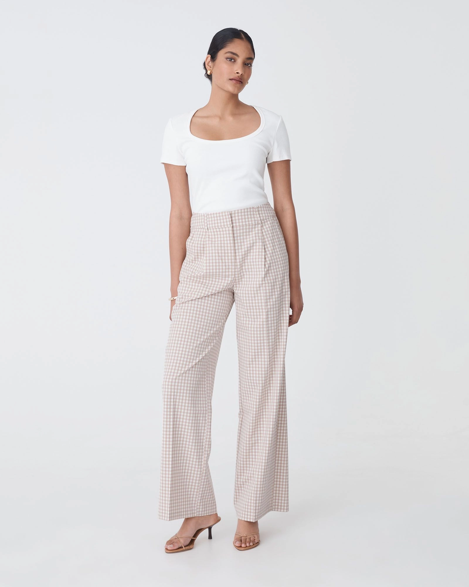 Forcast Clothing - Koora Check Wide Leg Pants