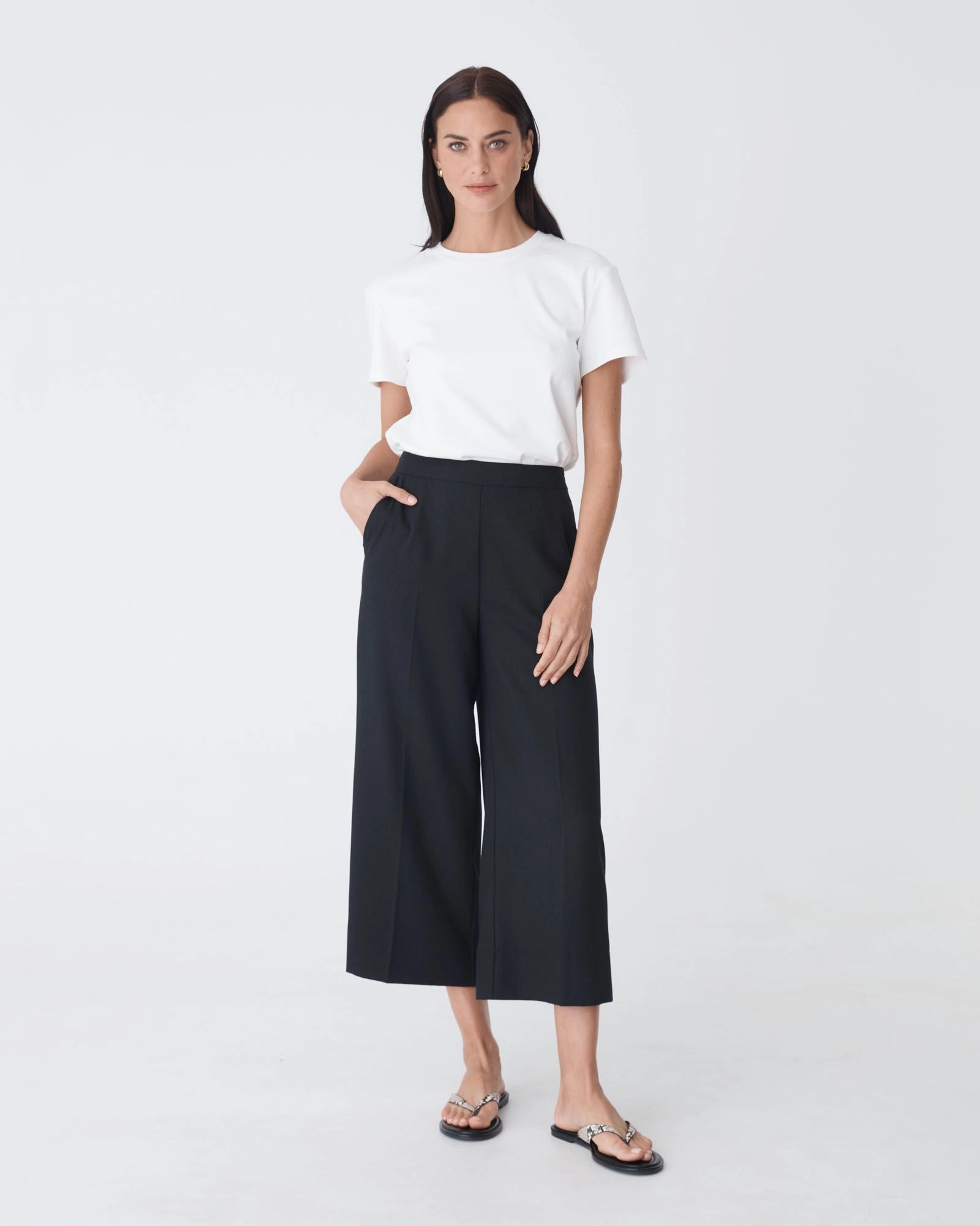 Forcast Clothing - Ralph Wide Leg Culottes