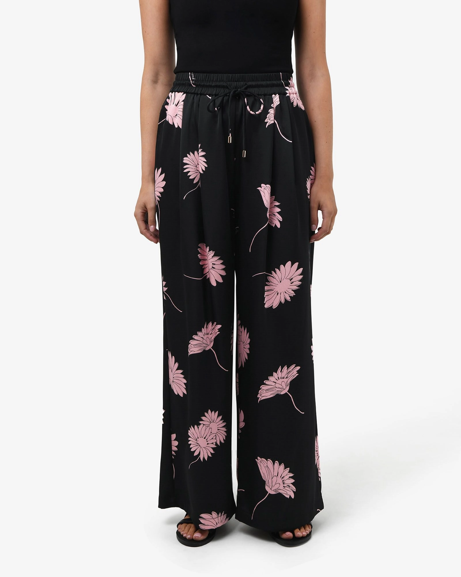 Forcast Clothing - Felicia Satin Elastic Pants