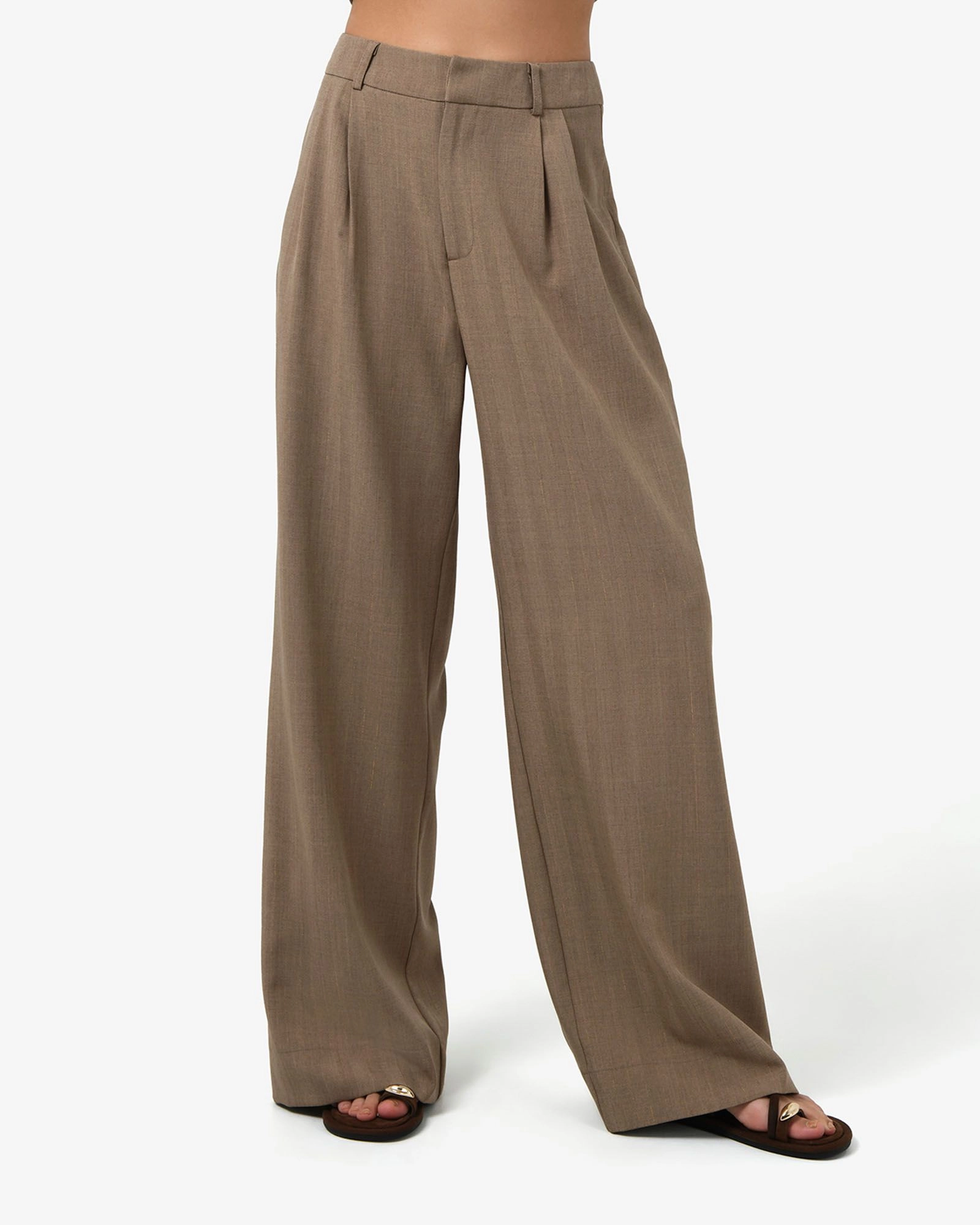 Forcast Clothing - Lola Lurex Blend Wide Leg Pant