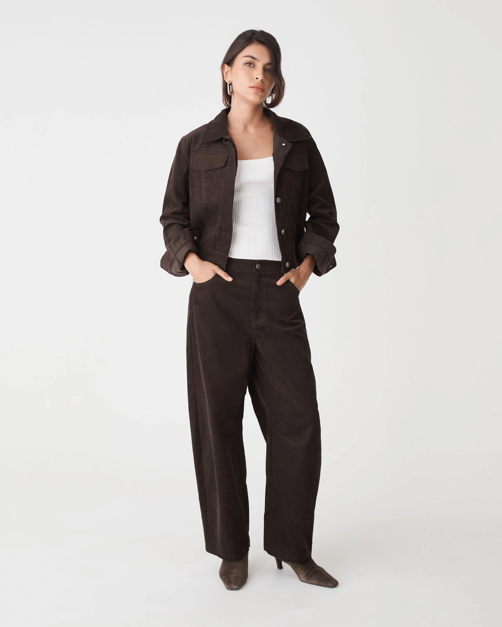 Forcast Clothing - Nya Corduroy Barrel Leg Pants