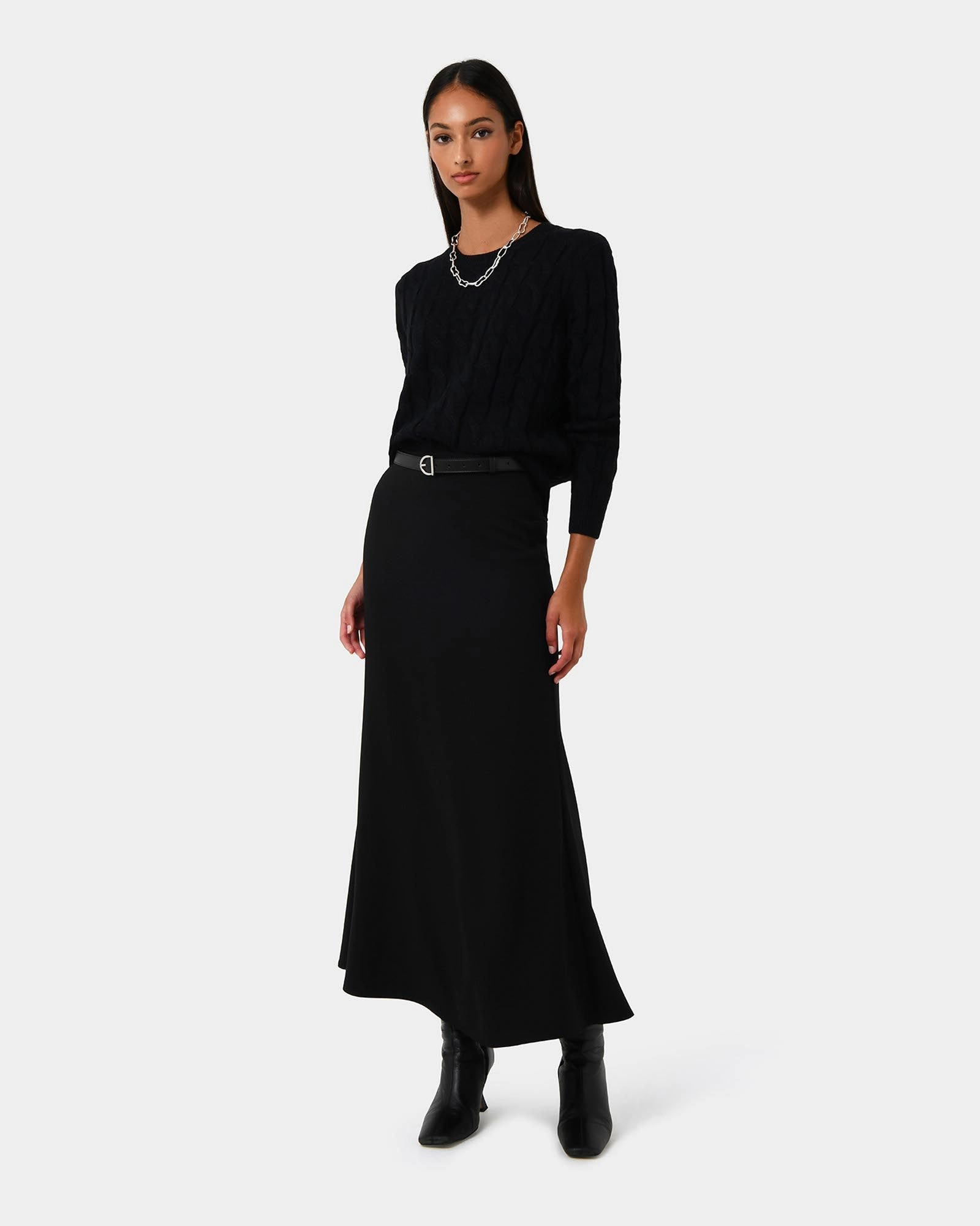 Forcast Clothing - Caris Flared Maxi Skirt
