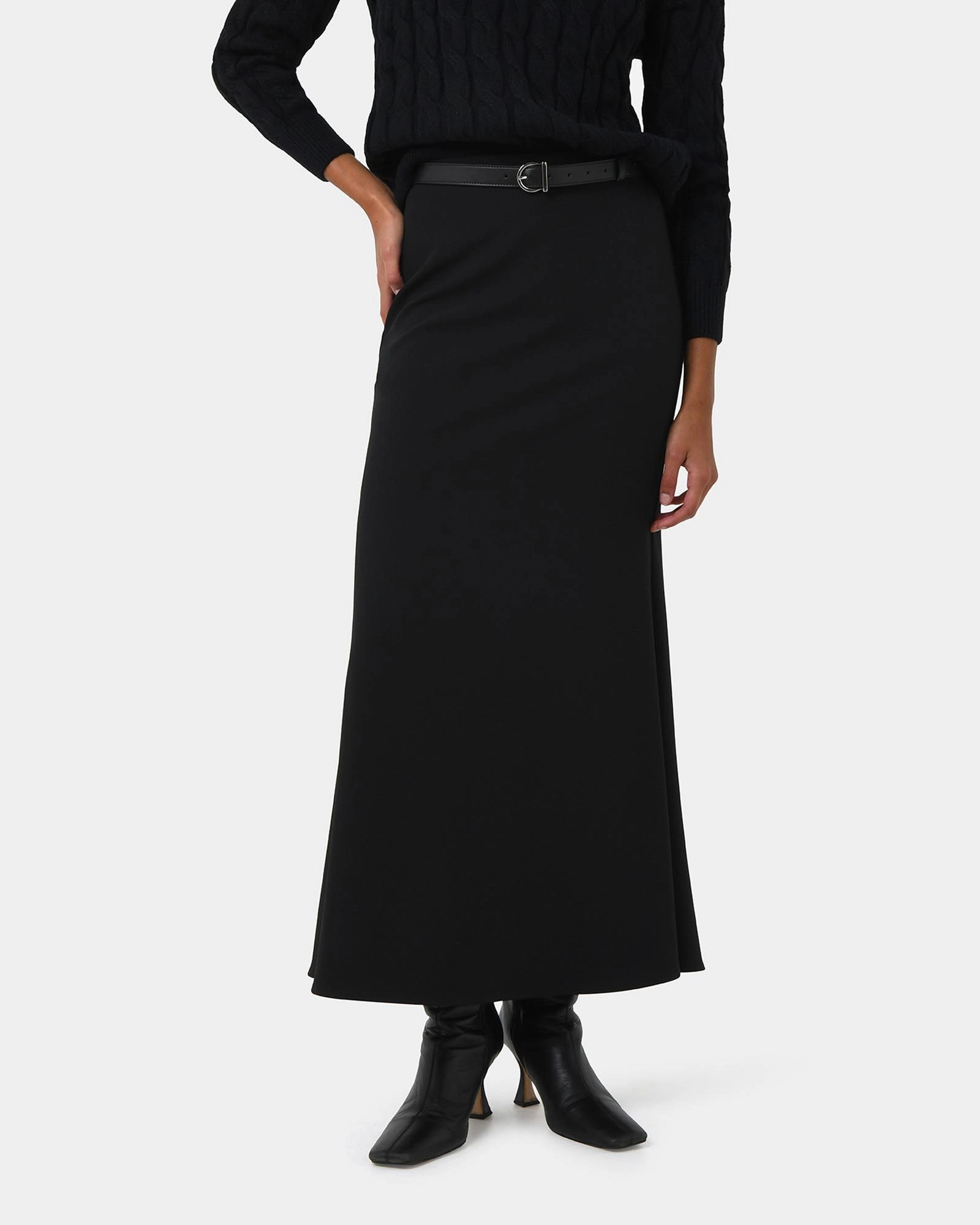 Forcast Clothing - Caris Flared Maxi Skirt