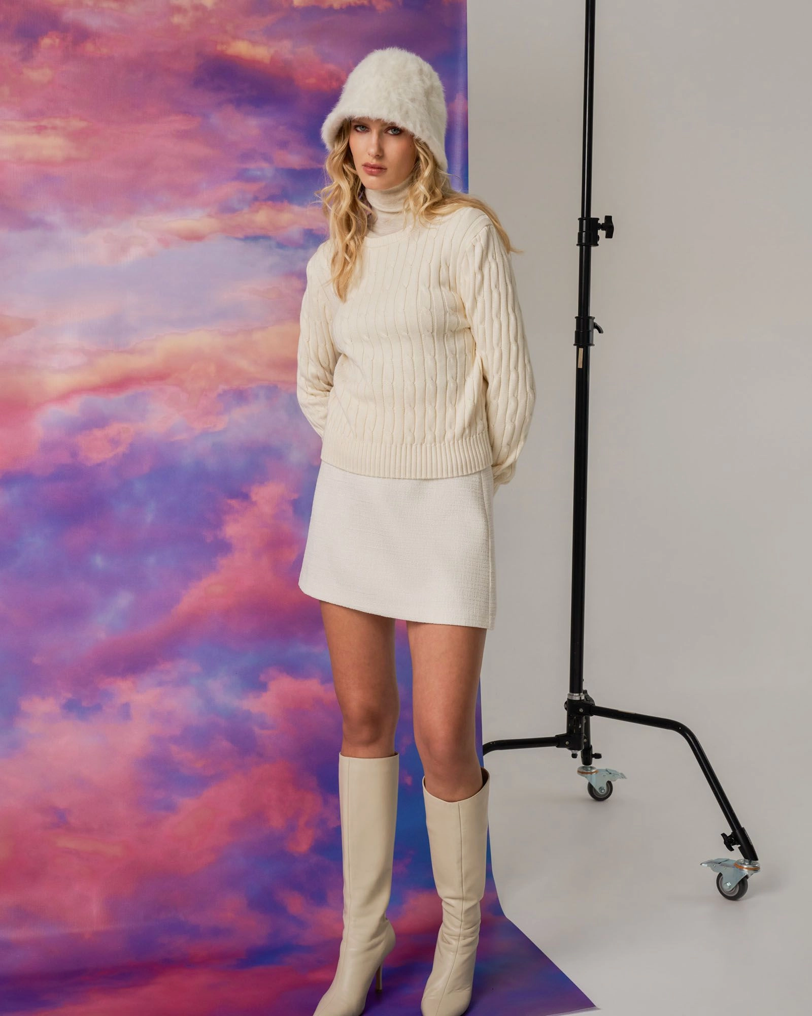Forcast Clothing - Cynthia Tweed Mini Skirt