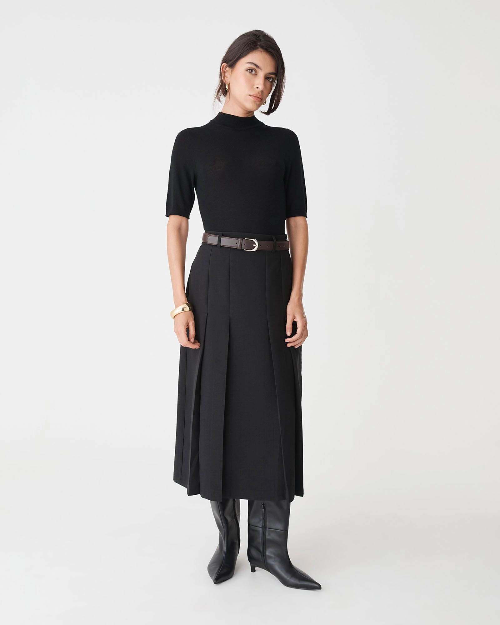 Forcast Clothing - Evelyn Pleated Skirt 