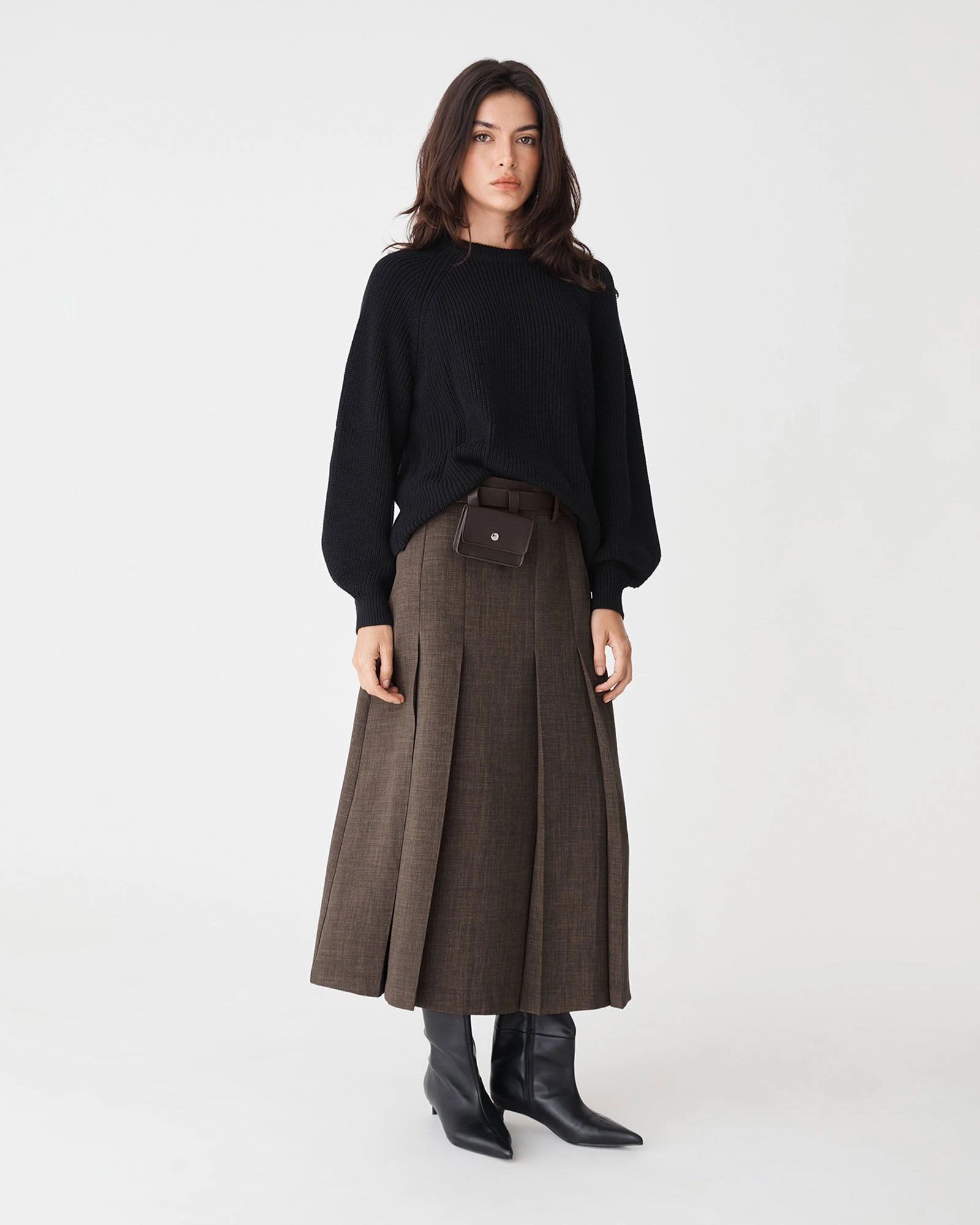 Forcast Clothing - Evelyn Pleated Skirt 