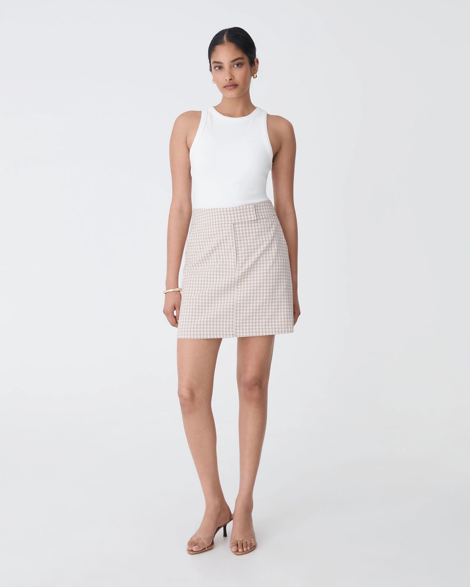 Forcast Clothing - Koora Checked Mini Skirt